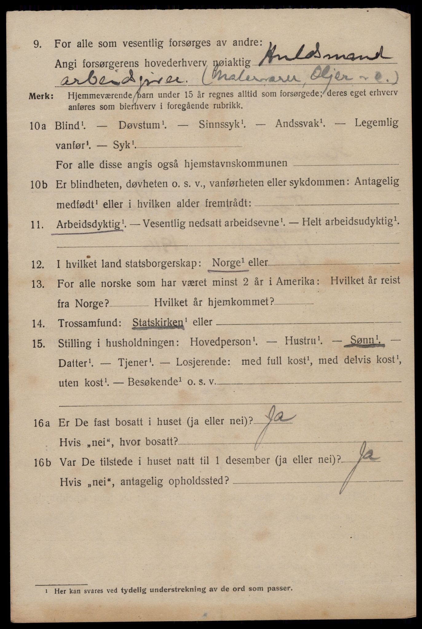 SAST, 1920 census for Stavanger, 1920, p. 112293