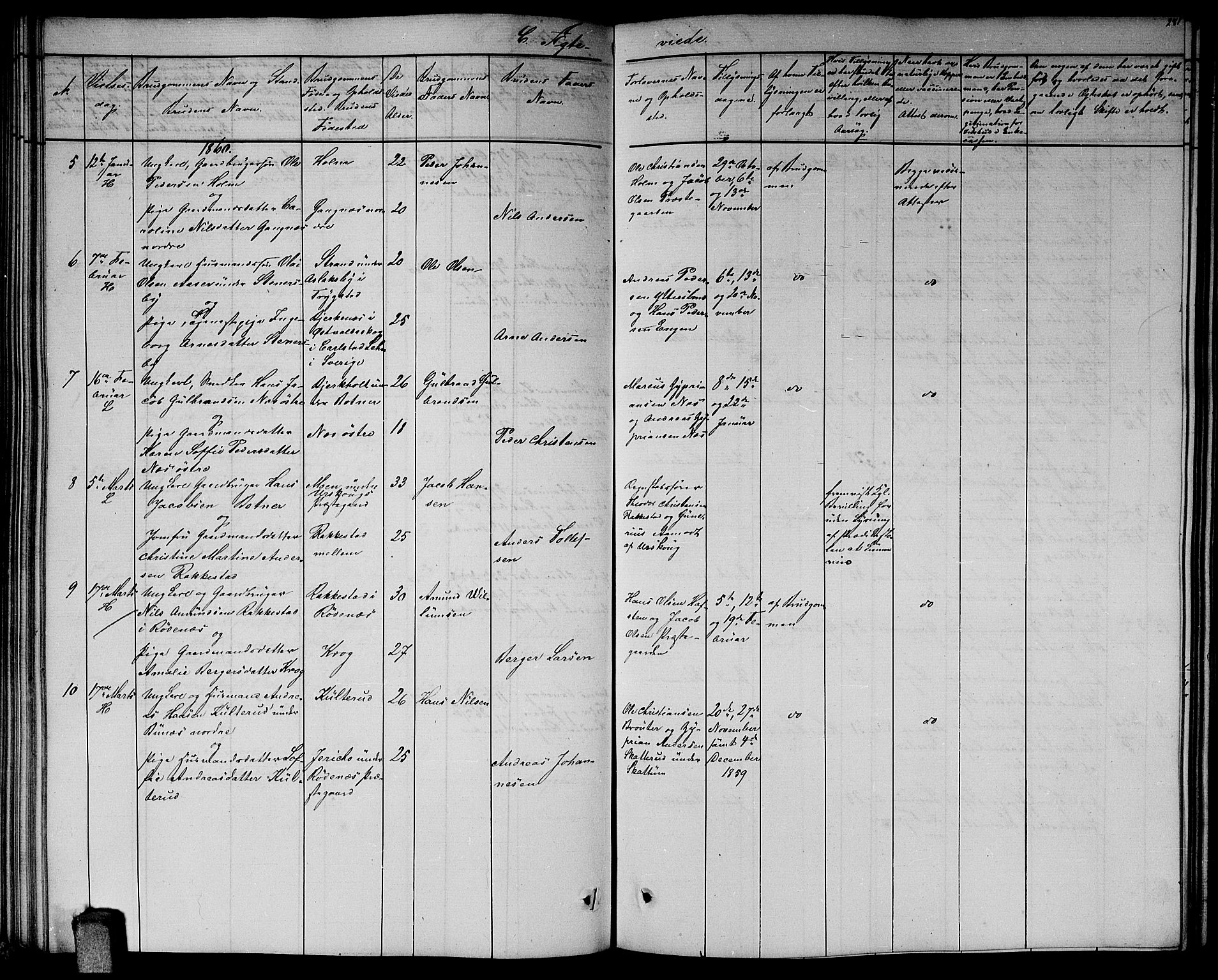 Høland prestekontor Kirkebøker, AV/SAO-A-10346a/G/Ga/L0004: Parish register (copy) no. I 4, 1854-1862, p. 281