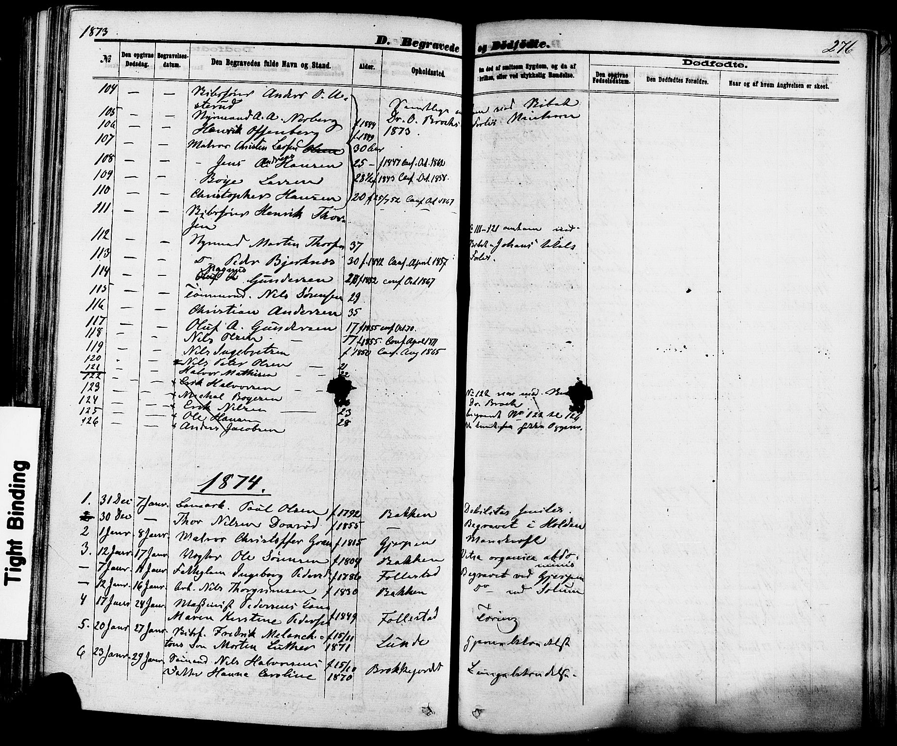 Skien kirkebøker, SAKO/A-302/F/Fa/L0008: Parish register (official) no. 8, 1866-1877, p. 276