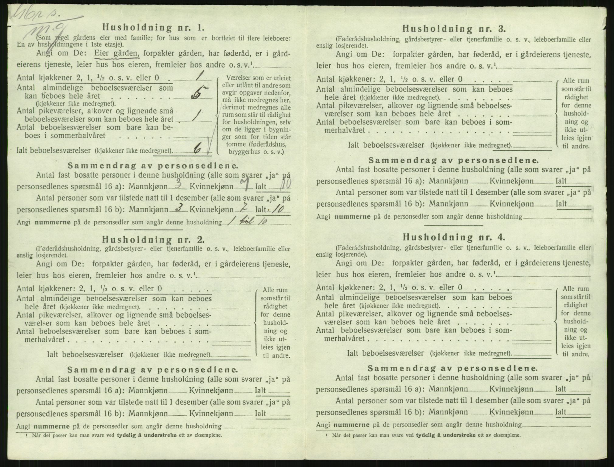 SAT, 1920 census for Stemshaug, 1920, p. 83