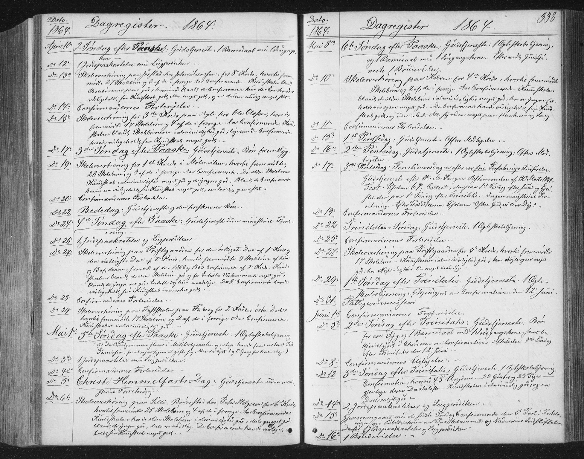 Ministerialprotokoller, klokkerbøker og fødselsregistre - Nord-Trøndelag, SAT/A-1458/749/L0472: Parish register (official) no. 749A06, 1857-1873, p. 338