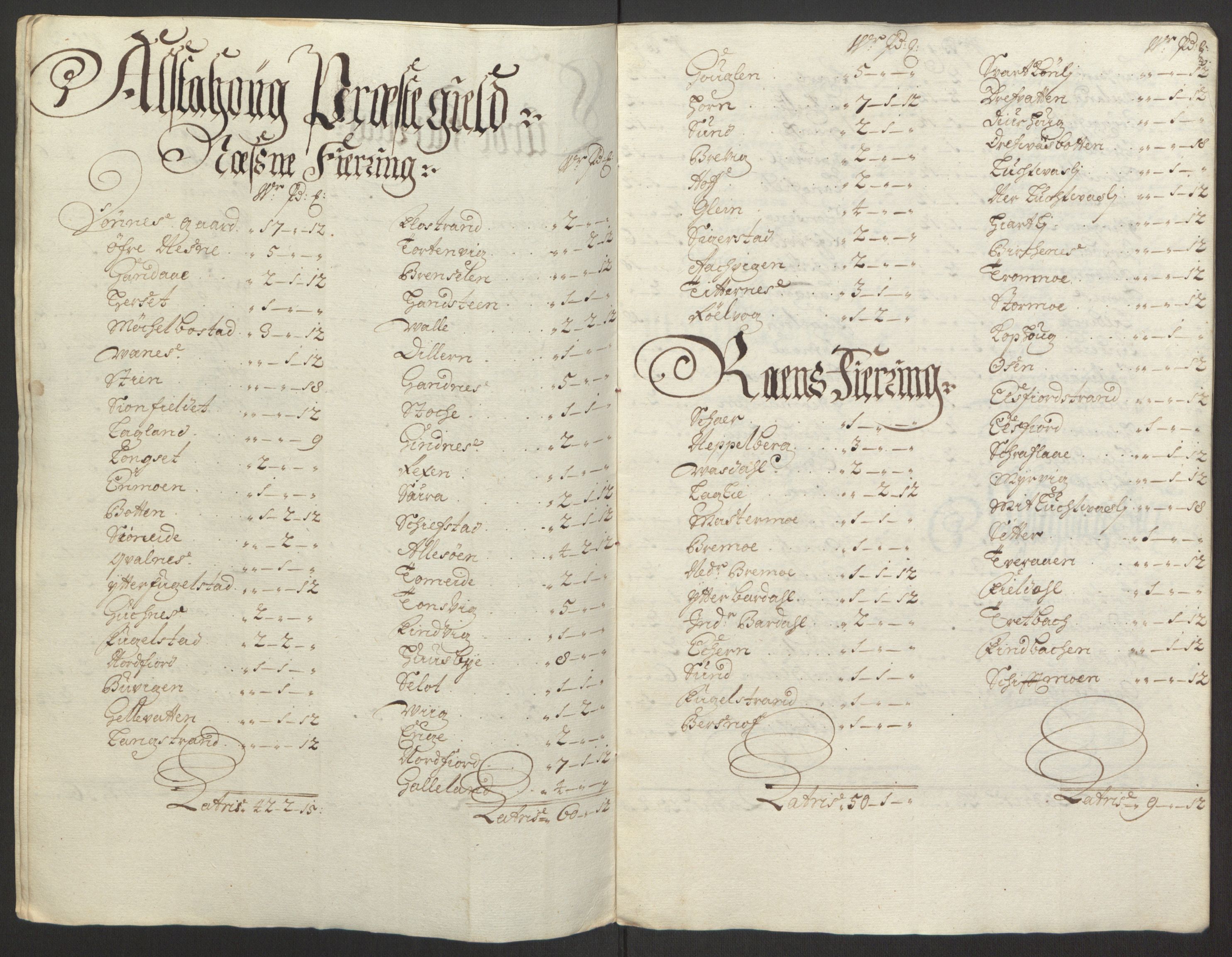 Rentekammeret inntil 1814, Reviderte regnskaper, Fogderegnskap, AV/RA-EA-4092/R65/L4505: Fogderegnskap Helgeland, 1693-1696, p. 494