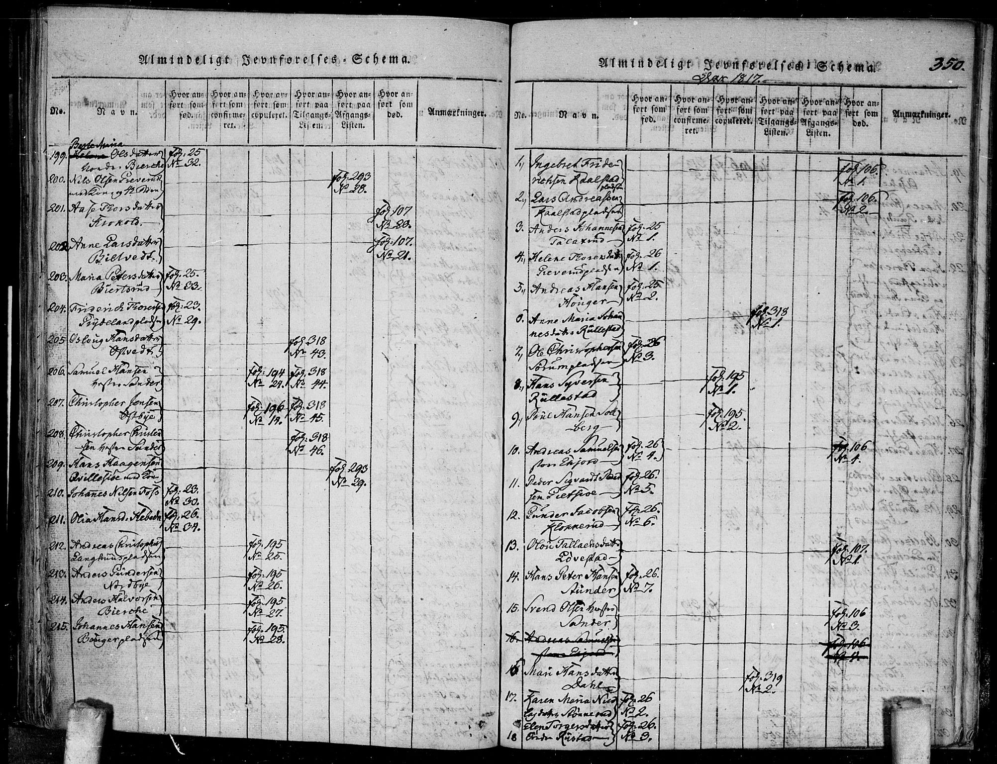 Kråkstad prestekontor Kirkebøker, SAO/A-10125a/F/Fa/L0003: Parish register (official) no. I 3, 1813-1824, p. 350