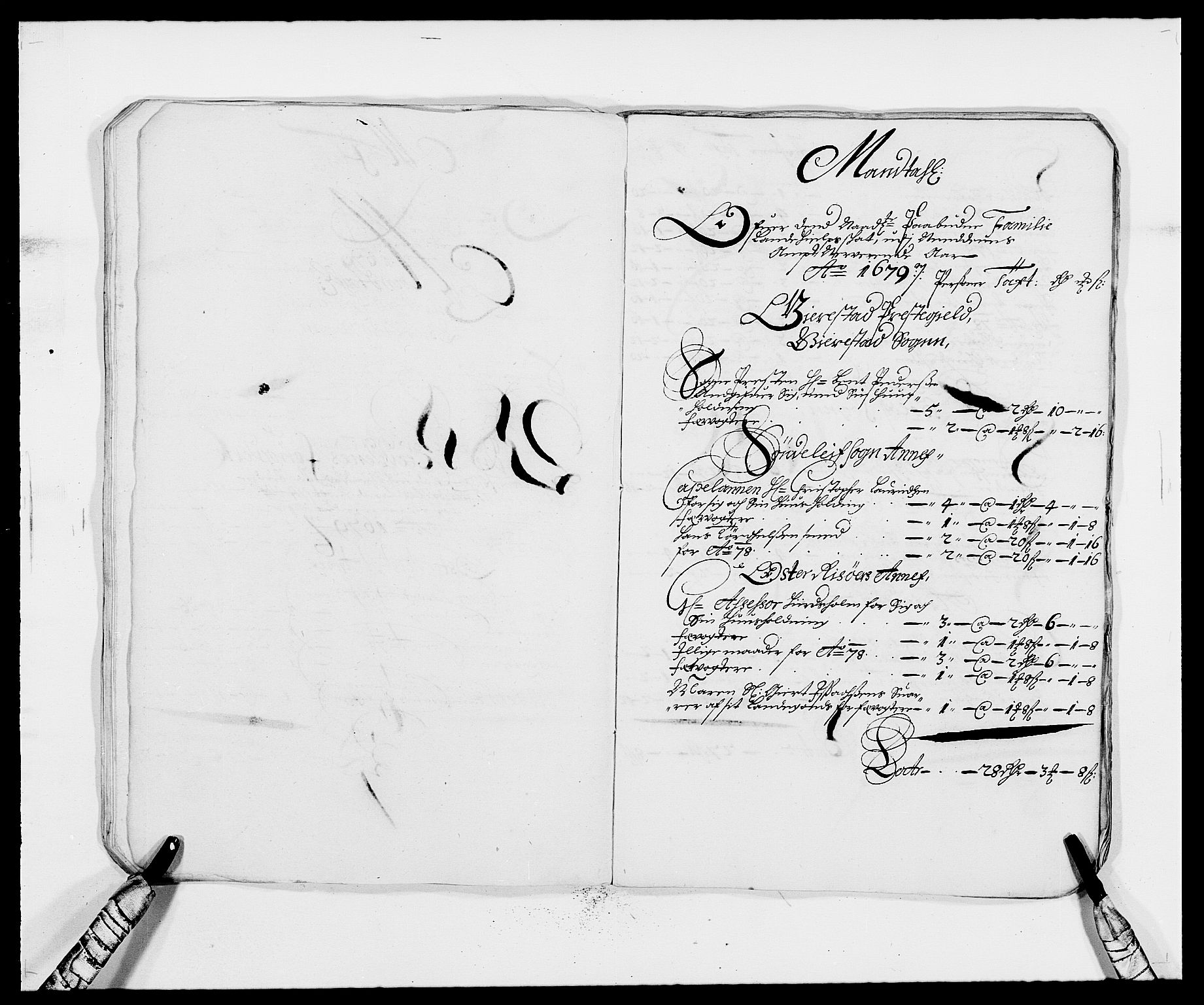 Rentekammeret inntil 1814, Reviderte regnskaper, Fogderegnskap, AV/RA-EA-4092/R39/L2303: Fogderegnskap Nedenes, 1679, p. 114