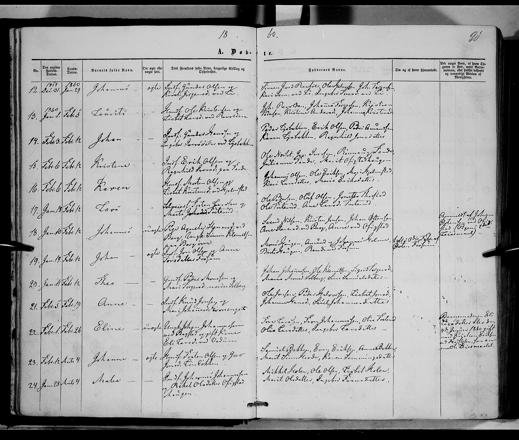 Øyer prestekontor, SAH/PREST-084/H/Ha/Haa/L0006: Parish register (official) no. 6, 1858-1874, p. 23