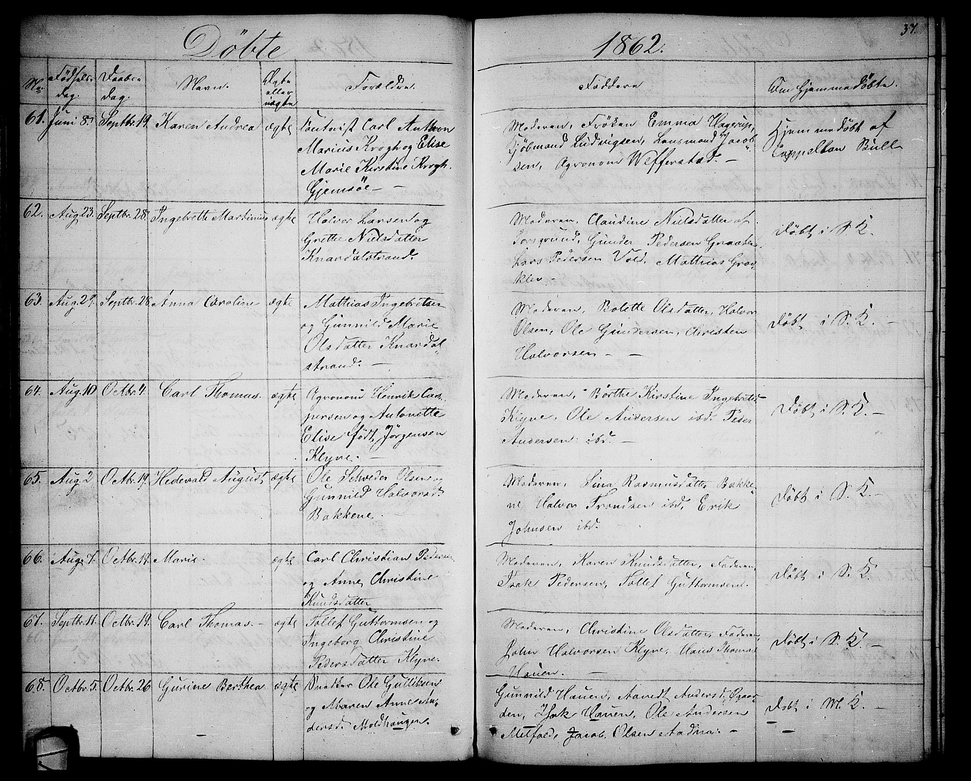 Solum kirkebøker, AV/SAKO-A-306/G/Ga/L0004: Parish register (copy) no. I 4, 1859-1876, p. 37