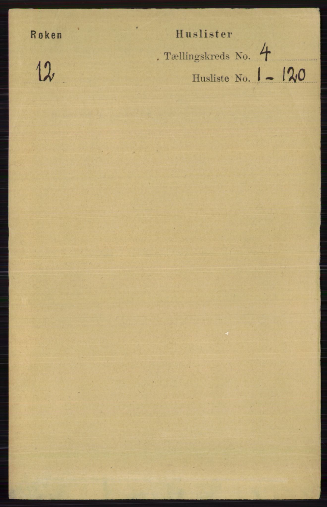 RA, 1891 census for 0627 Røyken, 1891, p. 1732
