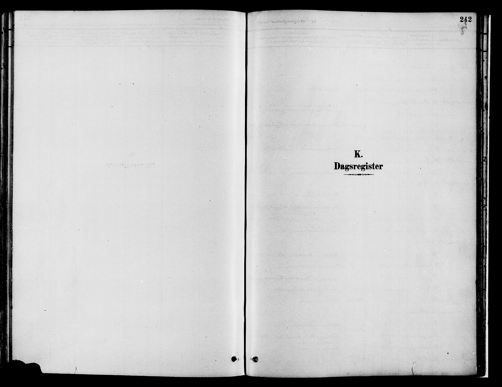 Gran prestekontor, SAH/PREST-112/H/Ha/Haa/L0014: Parish register (official) no. 14, 1880-1889, p. 242
