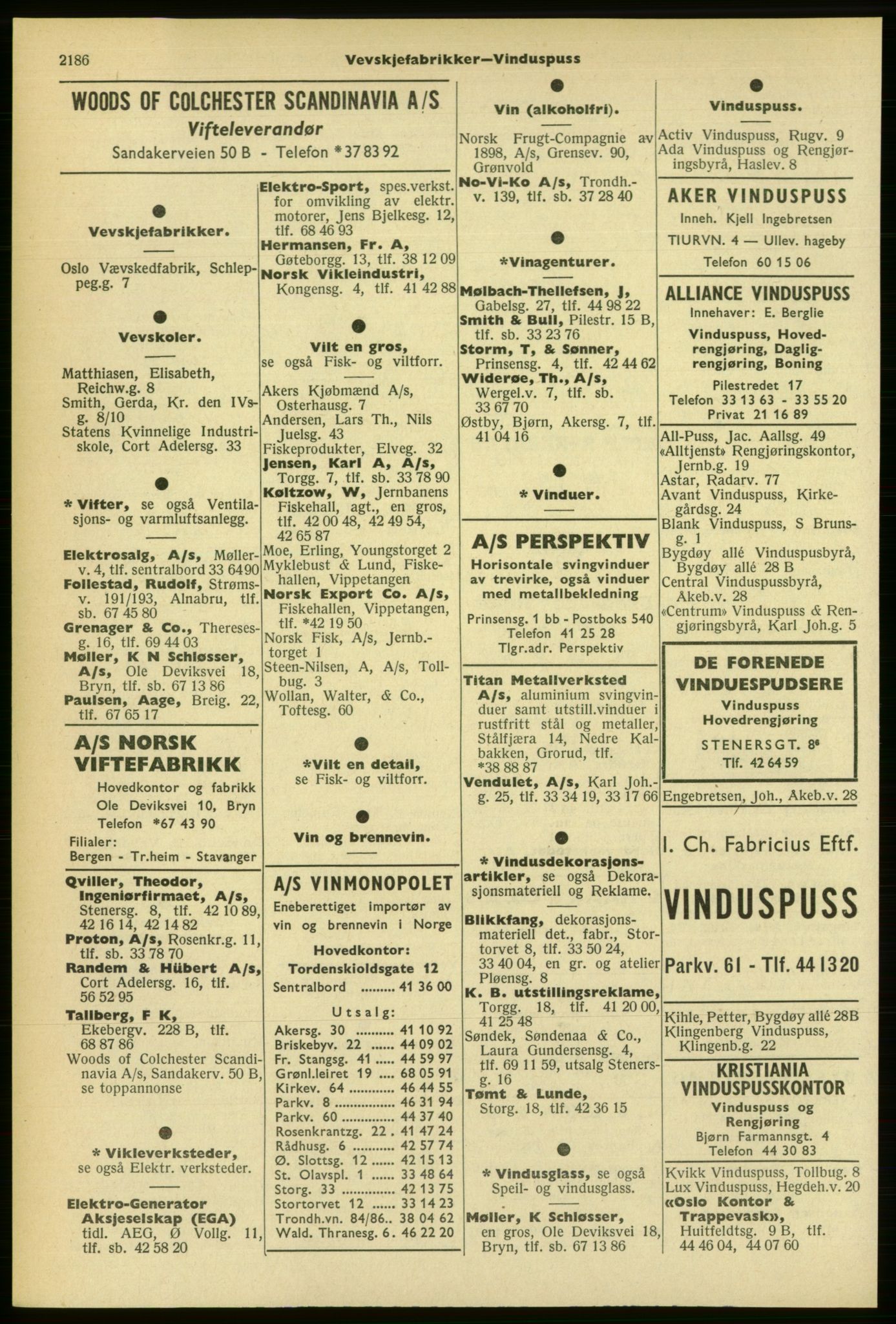 Kristiania/Oslo adressebok, PUBL/-, 1961-1962, p. 2186