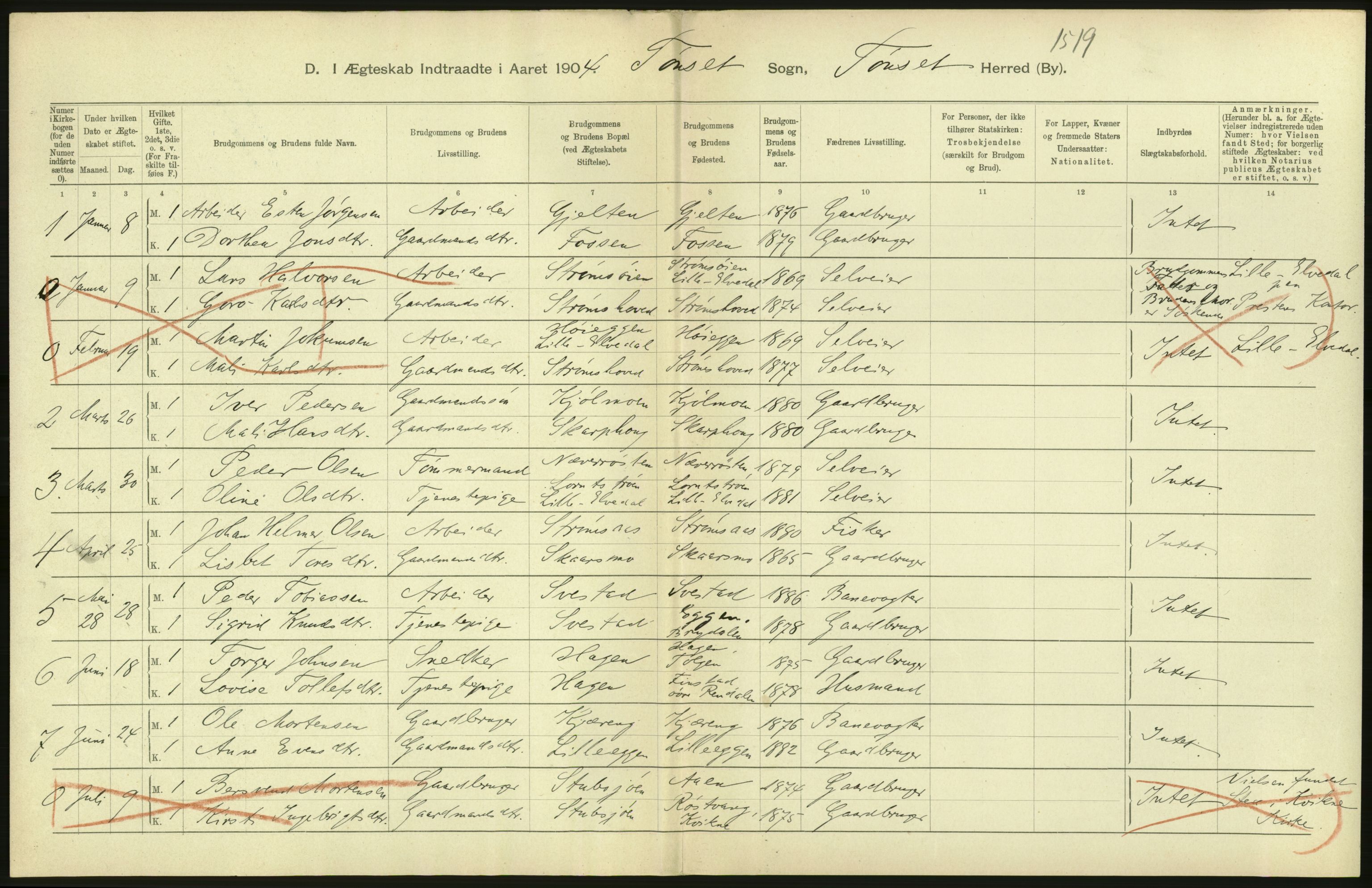 Statistisk sentralbyrå, Sosiodemografiske emner, Befolkning, AV/RA-S-2228/D/Df/Dfa/Dfab/L0005: Hedemarkens amt: Fødte, gifte, døde, 1904, p. 530