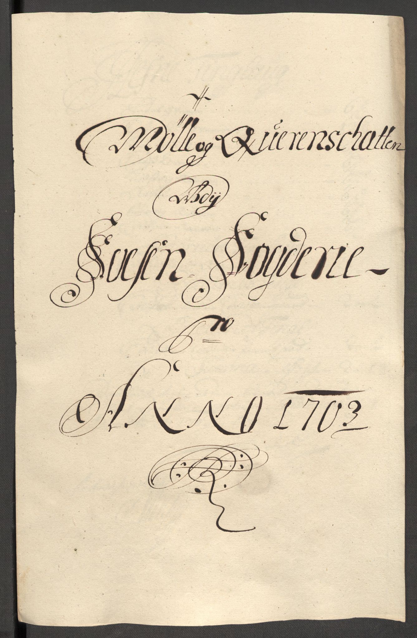 Rentekammeret inntil 1814, Reviderte regnskaper, Fogderegnskap, RA/EA-4092/R57/L3855: Fogderegnskap Fosen, 1702-1703, p. 338