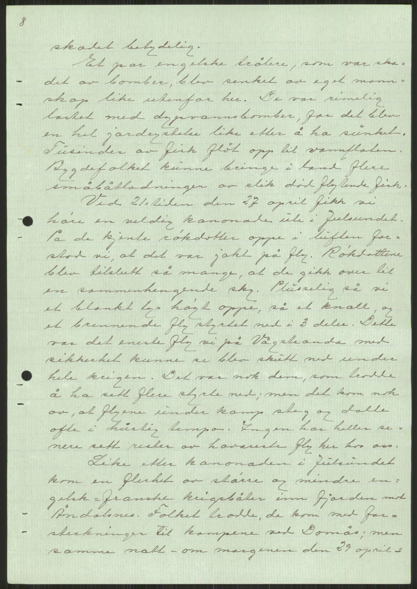 Forsvaret, Forsvarets krigshistoriske avdeling, AV/RA-RAFA-2017/Y/Ya/L0015: II-C-11-31 - Fylkesmenn.  Rapporter om krigsbegivenhetene 1940., 1940, p. 826