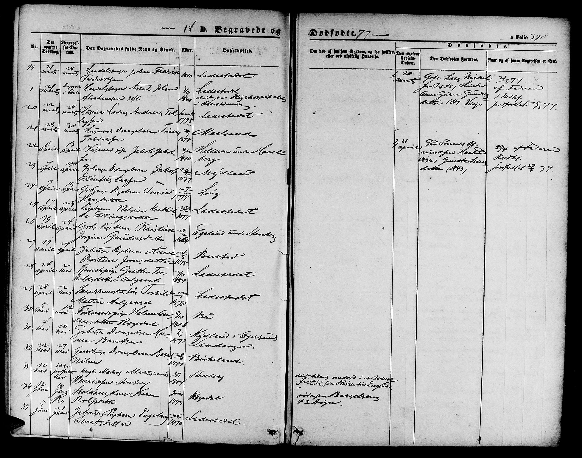 Sokndal sokneprestkontor, SAST/A-101808: Parish register (copy) no. B 3, 1865-1879, p. 390