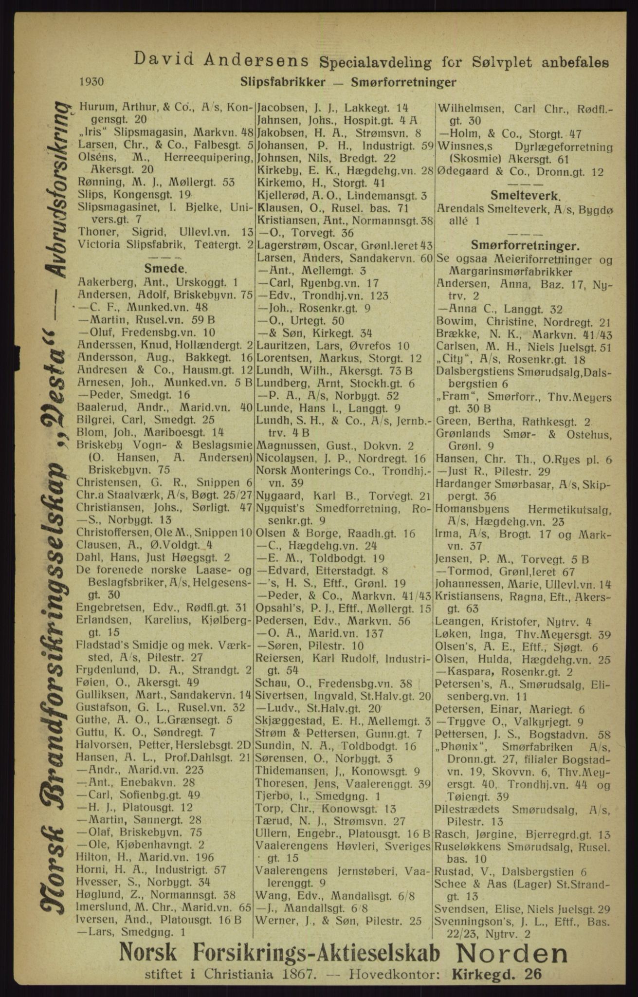 Kristiania/Oslo adressebok, PUBL/-, 1916, p. 1930