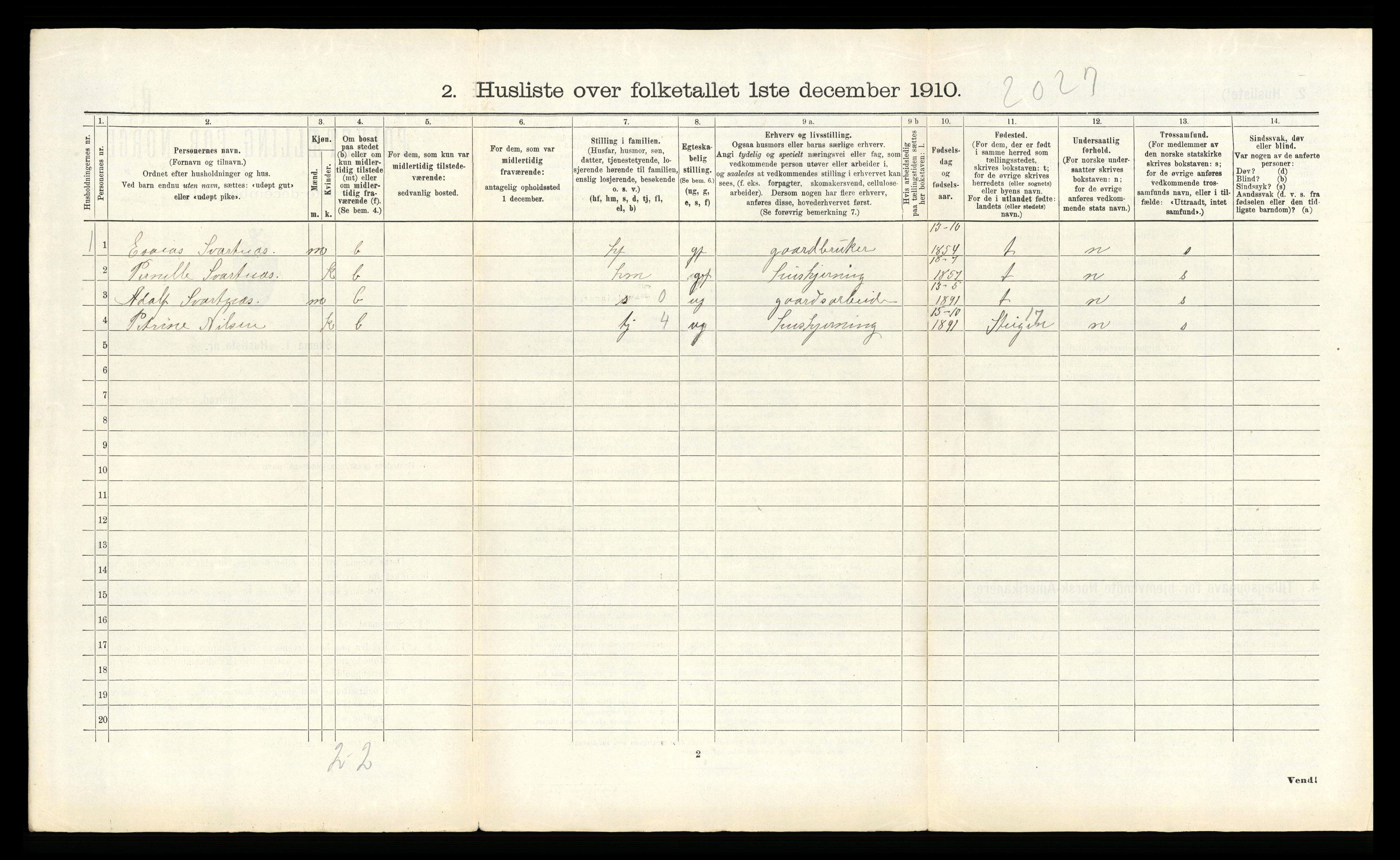 RA, 1910 census for Bodin, 1910, p. 880