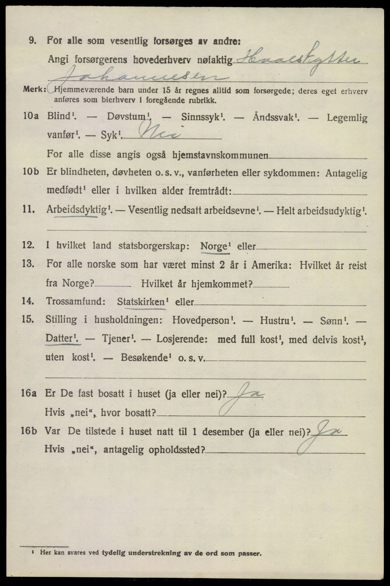 SAKO, 1920 census for Hedrum, 1920, p. 3034