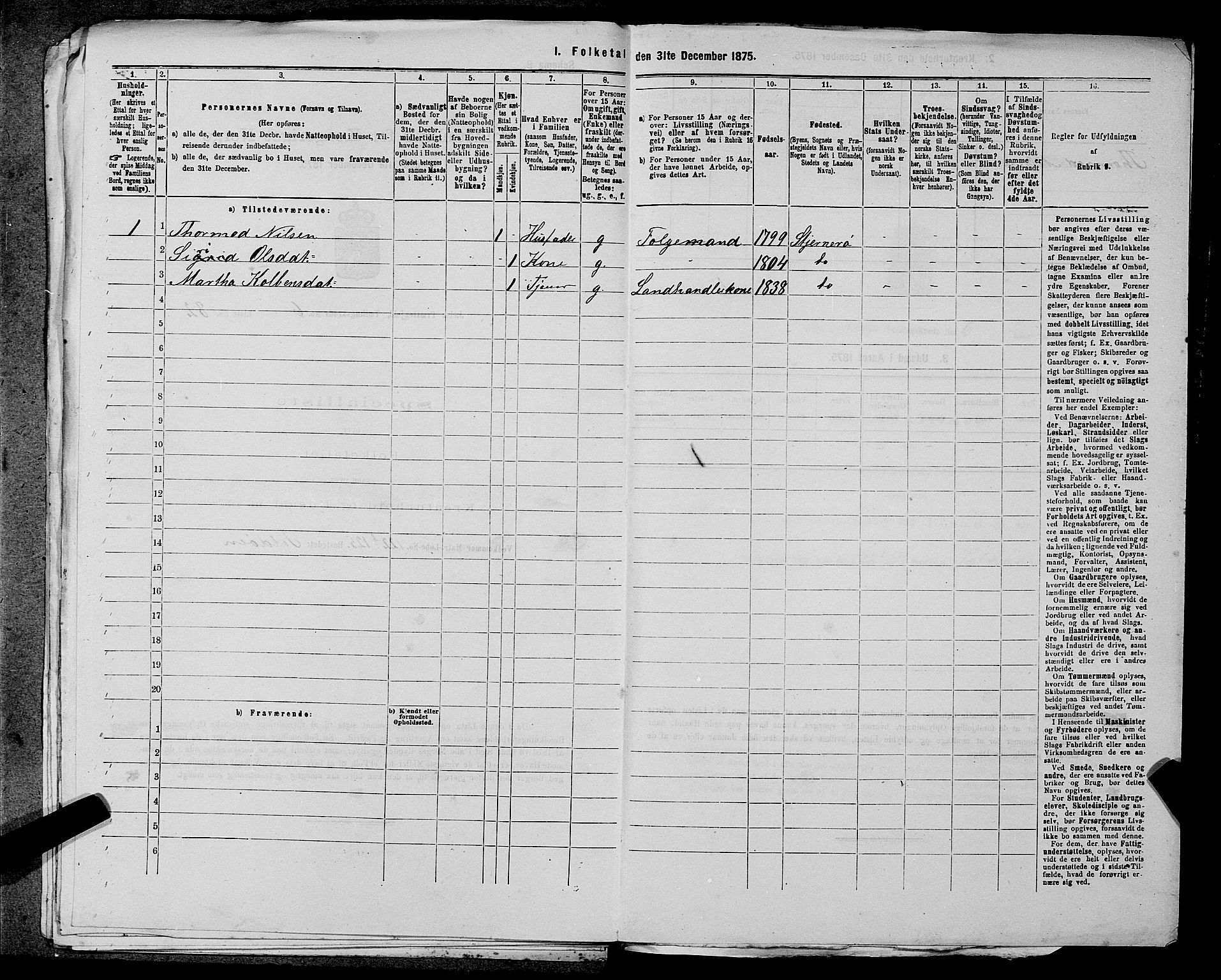 SAST, 1875 census for 1138P Jelsa, 1875, p. 580