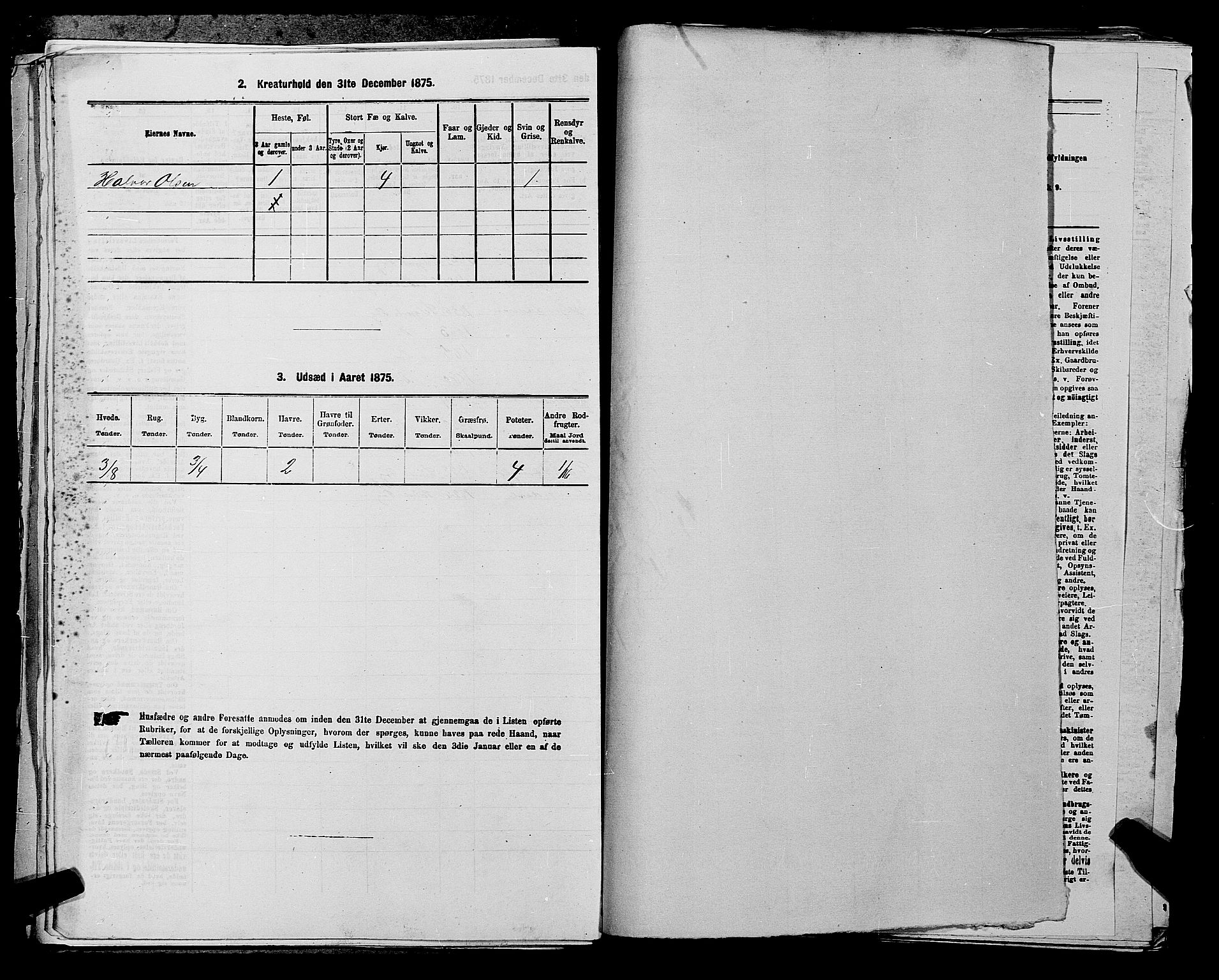 SAKO, 1875 census for 0820P Lunde, 1875, p. 458