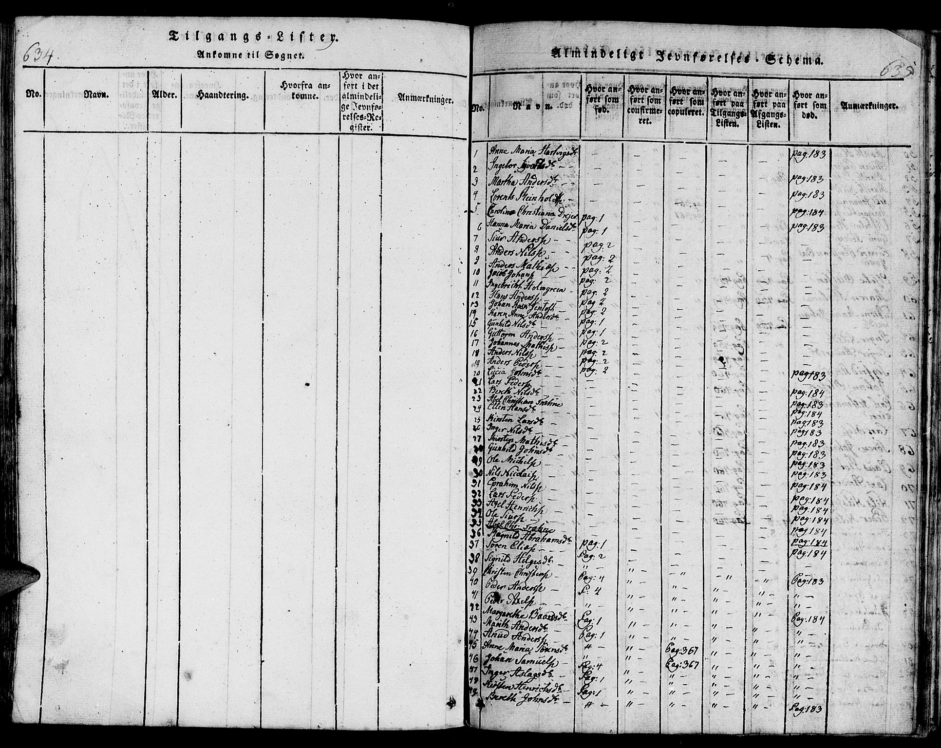 Hammerfest sokneprestkontor, SATØ/S-1347/H/Hb/L0001.klokk: Parish register (copy) no. 1, 1822-1850, p. 635