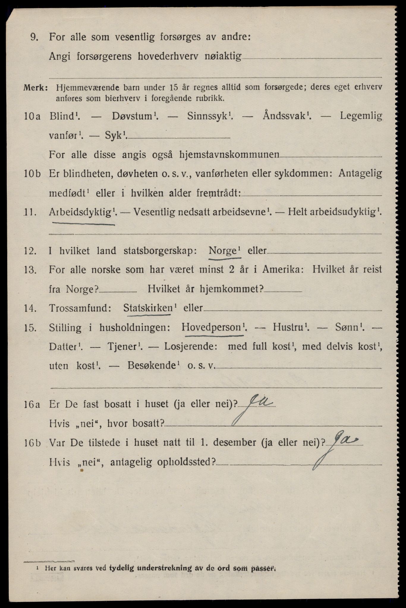 SAST, 1920 census for Heskestad, 1920, p. 2004