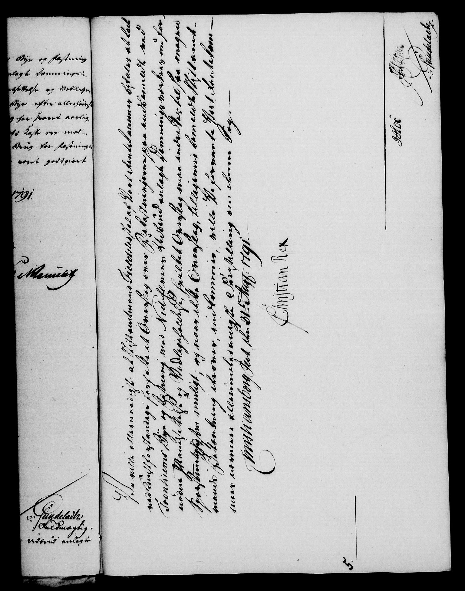 Rentekammeret, Kammerkanselliet, RA/EA-3111/G/Gf/Gfa/L0073: Norsk relasjons- og resolusjonsprotokoll (merket RK 52.73), 1791, p. 377