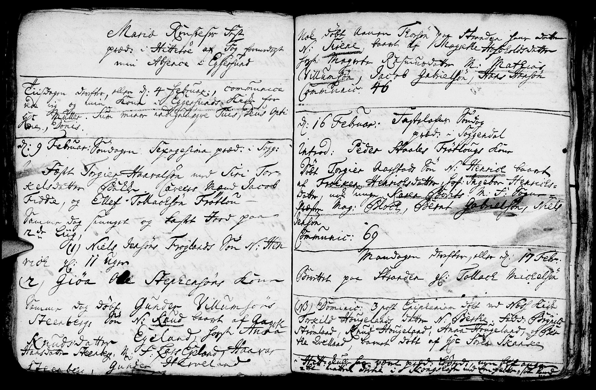 Sokndal sokneprestkontor, AV/SAST-A-101808: Parish register (official) no. A 1, 1729-1740