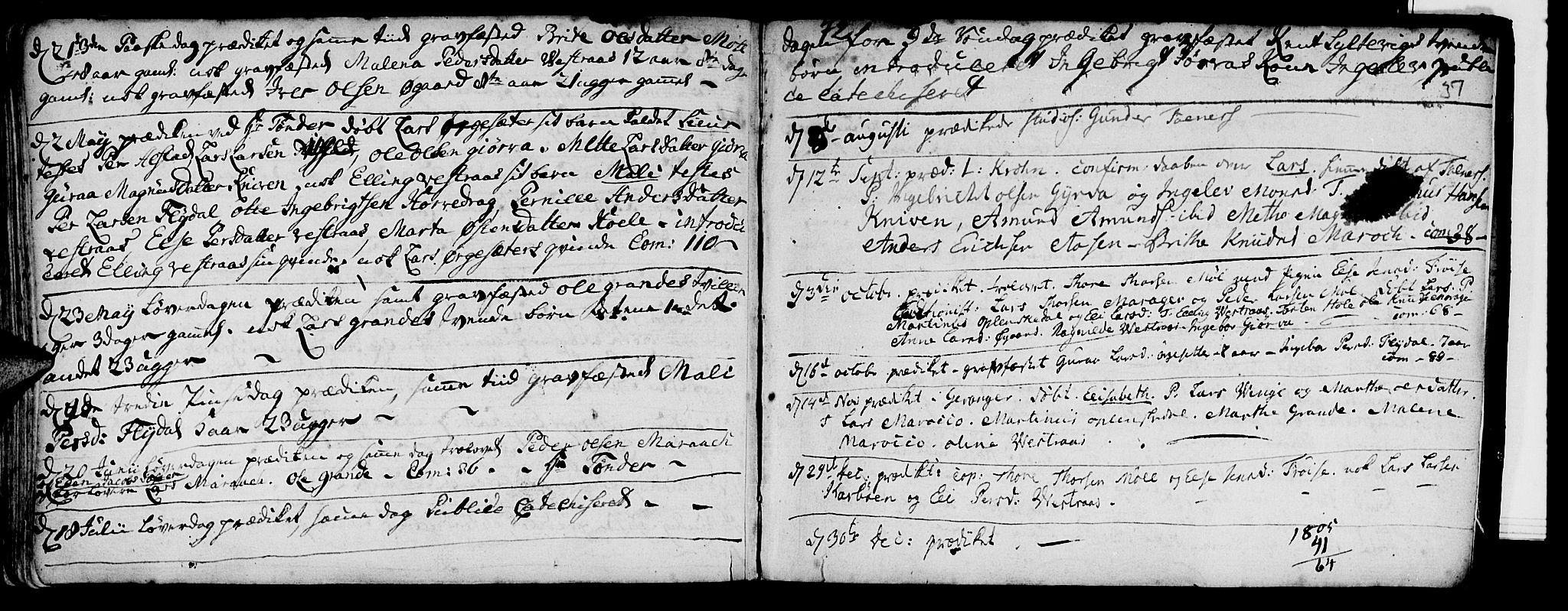 Ministerialprotokoller, klokkerbøker og fødselsregistre - Møre og Romsdal, AV/SAT-A-1454/519/L0244: Parish register (official) no. 519A03, 1769-1773, p. 37