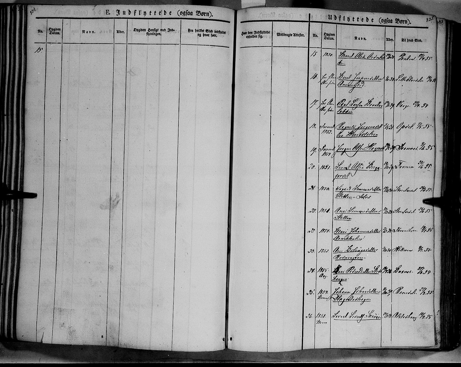 Lesja prestekontor, AV/SAH-PREST-068/H/Ha/Haa/L0006: Parish register (official) no. 6B, 1843-1854, p. 834-835