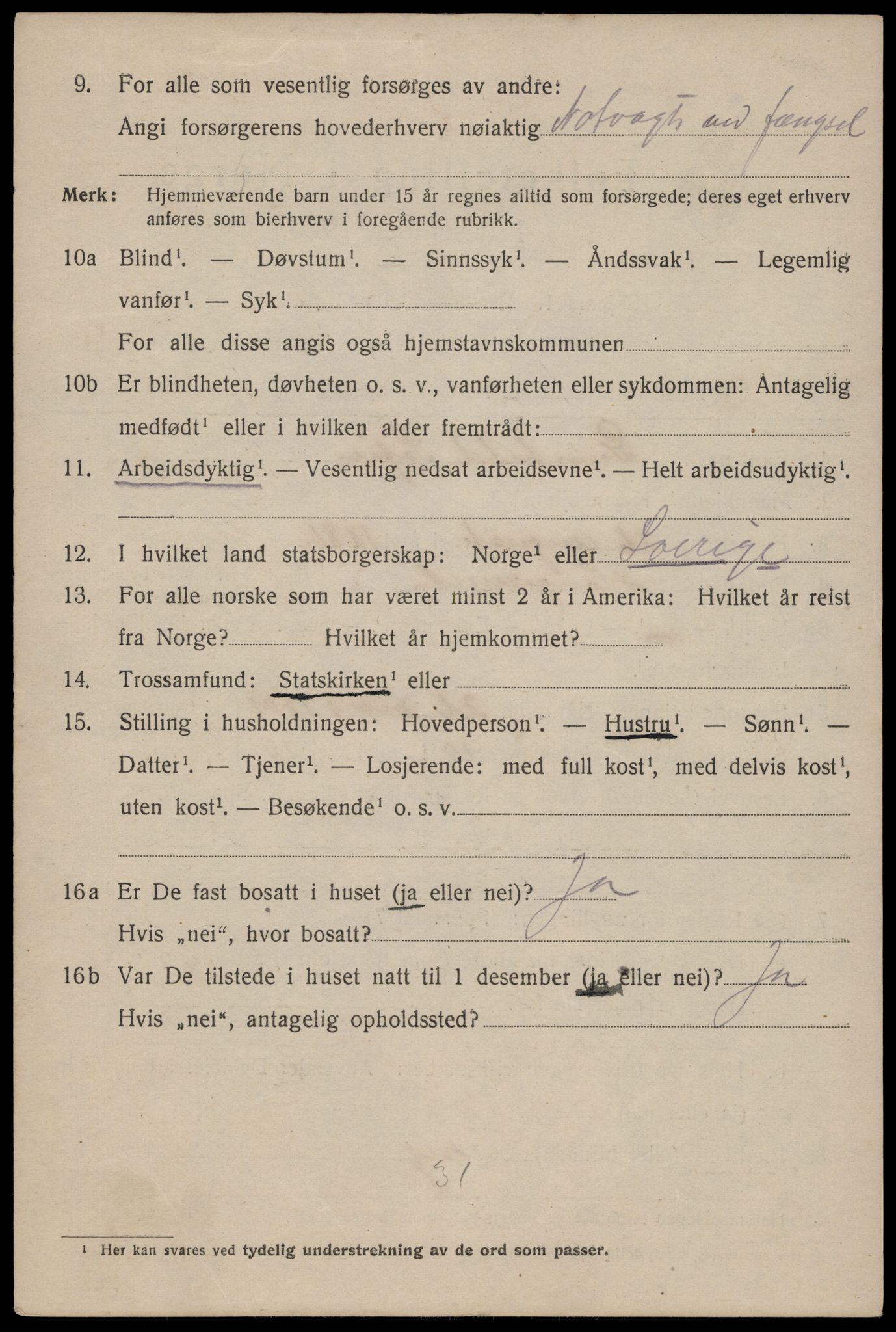 SAST, 1920 census for Haugesund, 1920, p. 32178