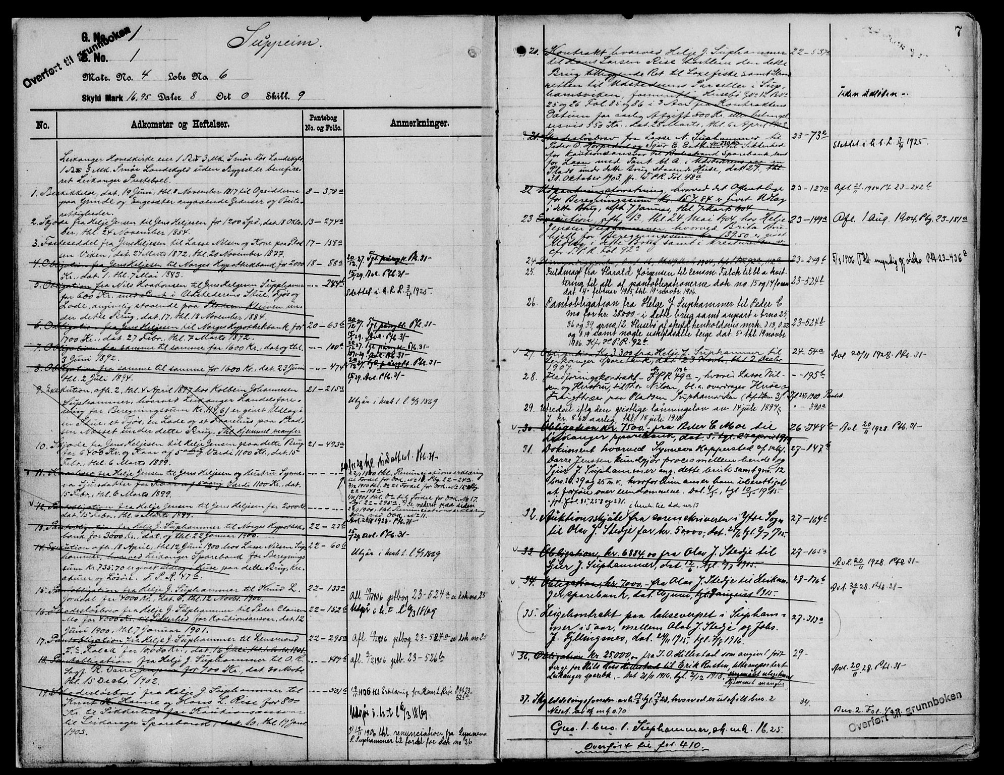 Ytre Sogn tingrett, SAB/A-2601/1/G/Gaa/L0010: Mortgage register no. II.A.a.10, 1800-1965, p. 7