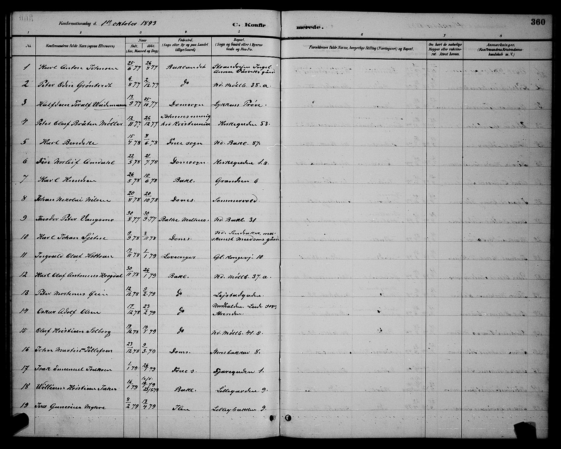 Ministerialprotokoller, klokkerbøker og fødselsregistre - Sør-Trøndelag, AV/SAT-A-1456/604/L0222: Parish register (copy) no. 604C05, 1886-1895, p. 360