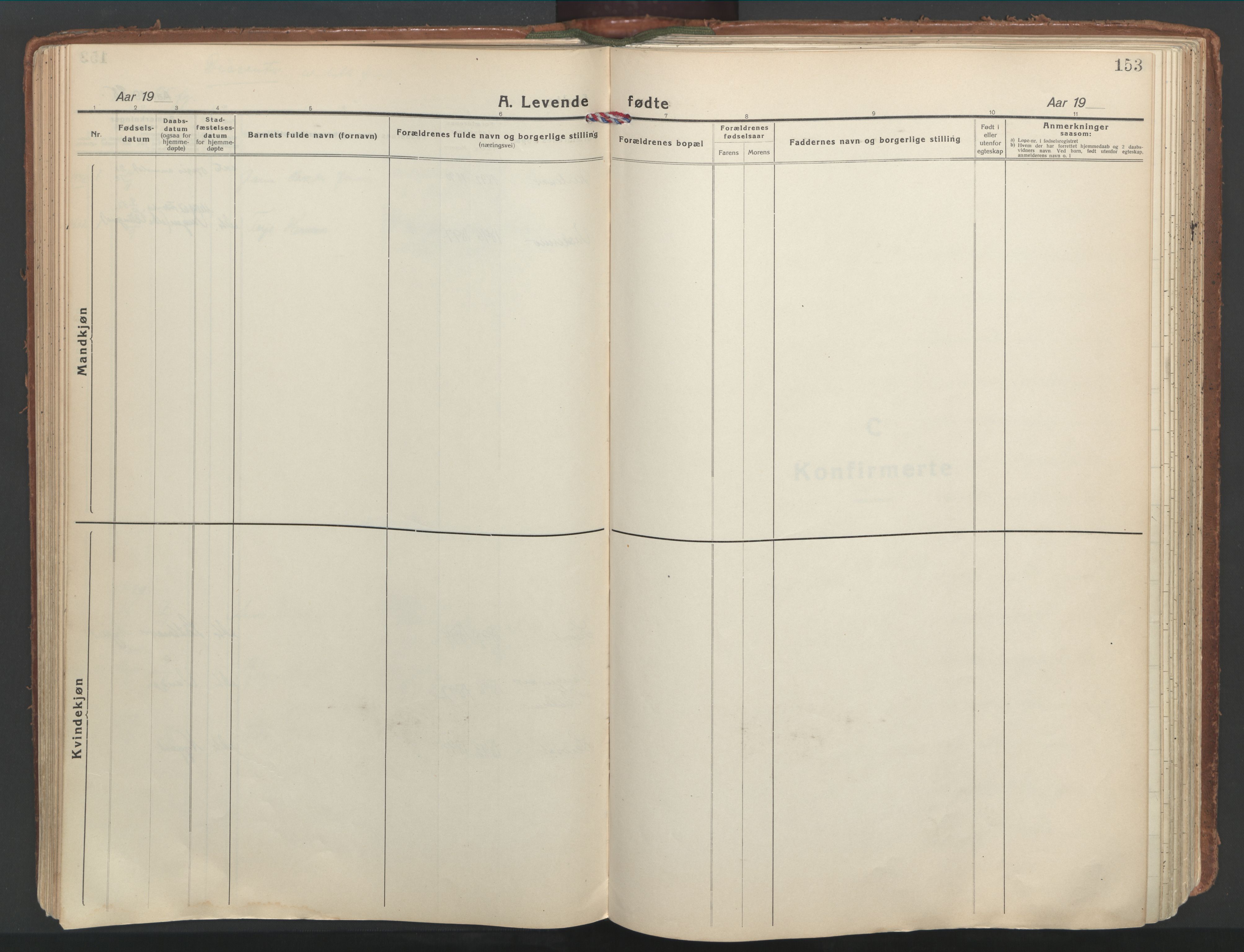 Ministerialprotokoller, klokkerbøker og fødselsregistre - Nordland, AV/SAT-A-1459/849/L0699: Parish register (official) no. 849A10, 1924-1937, p. 153