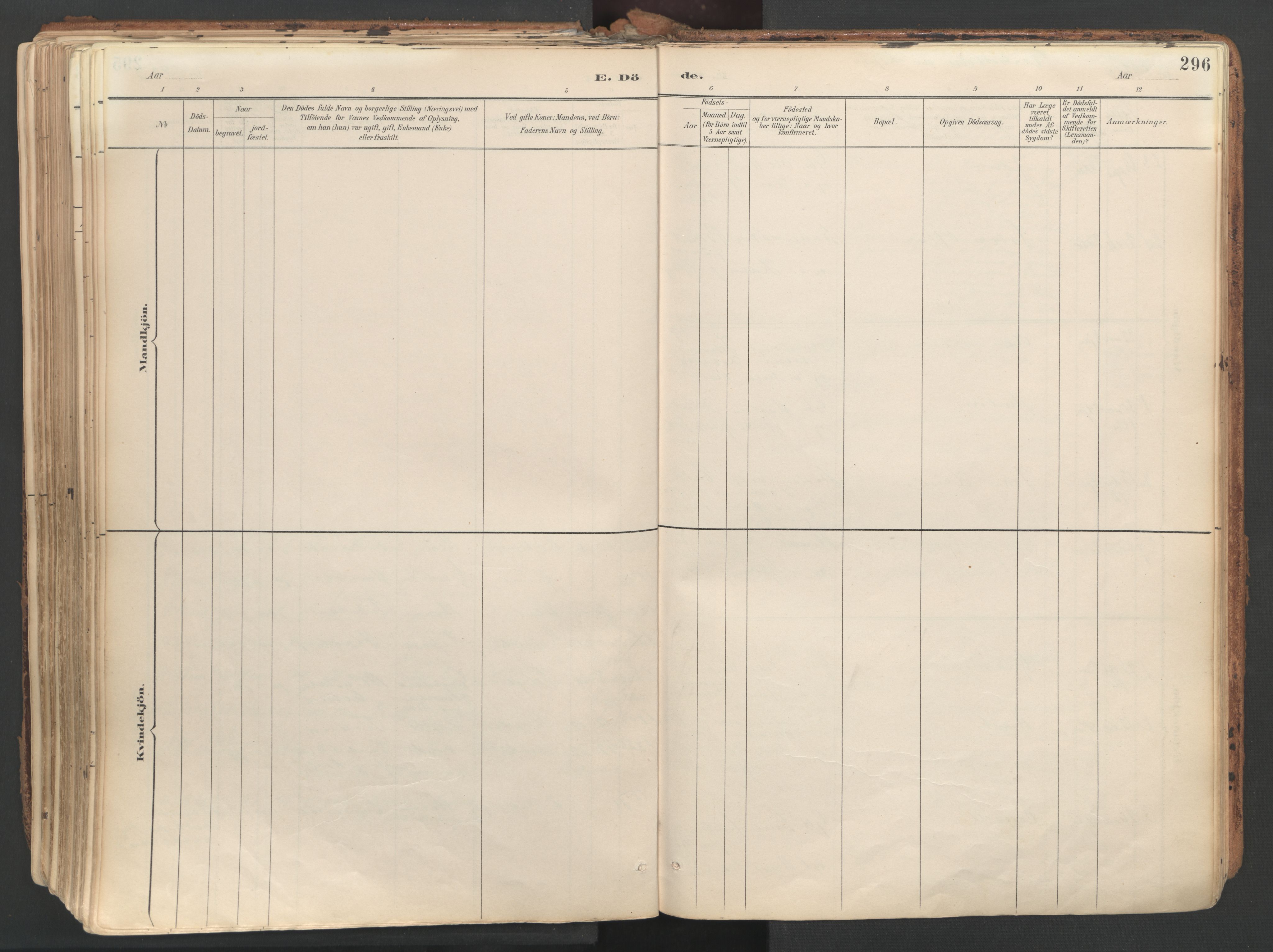 Ministerialprotokoller, klokkerbøker og fødselsregistre - Sør-Trøndelag, SAT/A-1456/687/L1004: Parish register (official) no. 687A10, 1891-1923, p. 296