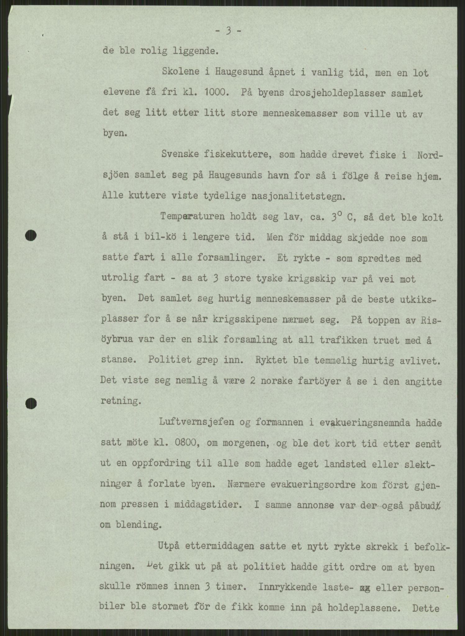 Forsvaret, Forsvarets krigshistoriske avdeling, AV/RA-RAFA-2017/Y/Ya/L0015: II-C-11-31 - Fylkesmenn.  Rapporter om krigsbegivenhetene 1940., 1940, p. 88