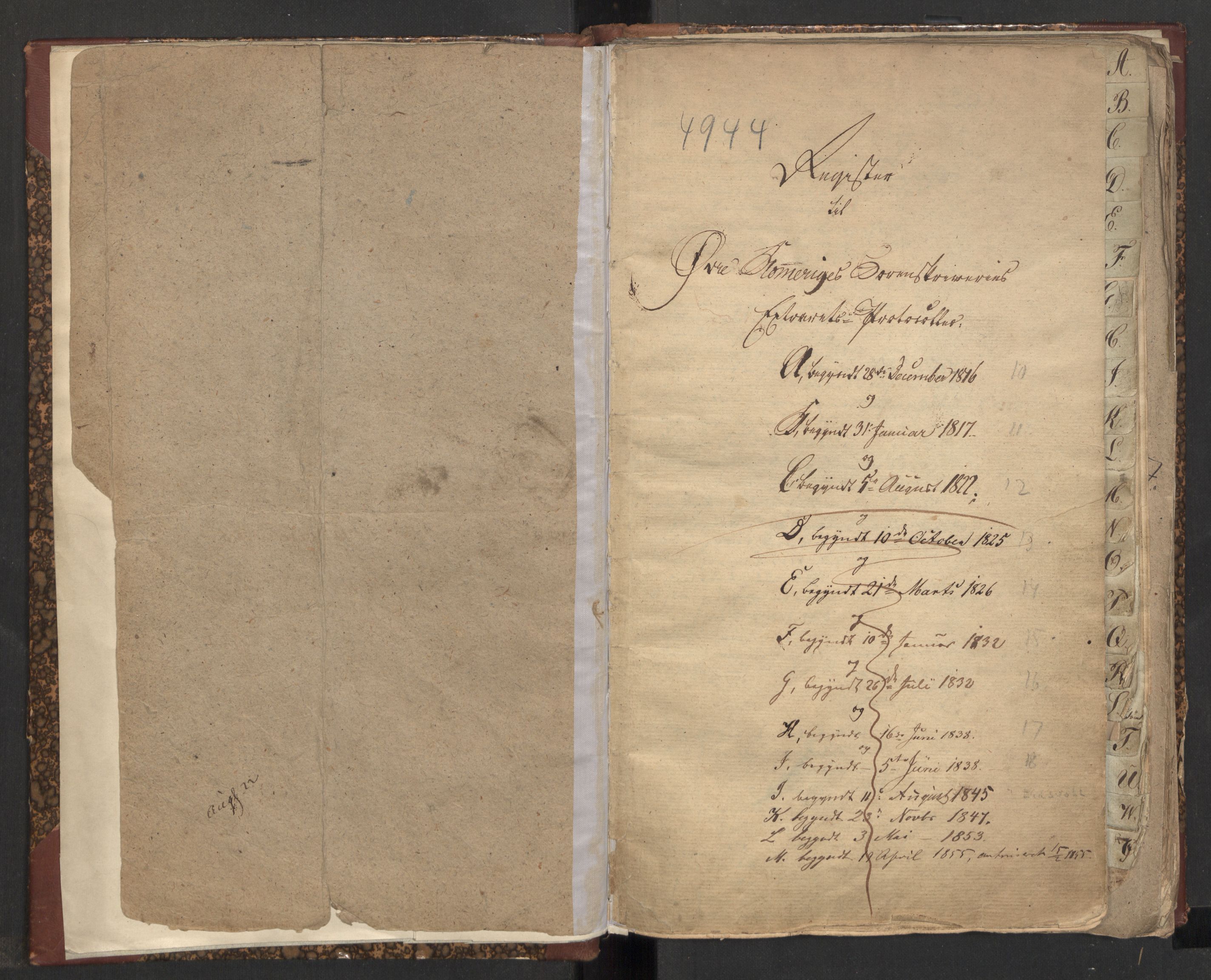 Øvre Romerike sorenskriveri, SAO/A-10649/F/Fc/Fca/L0019: Ekstrarettsprotokoll 19 - Registre, 1794-1855, p. 4