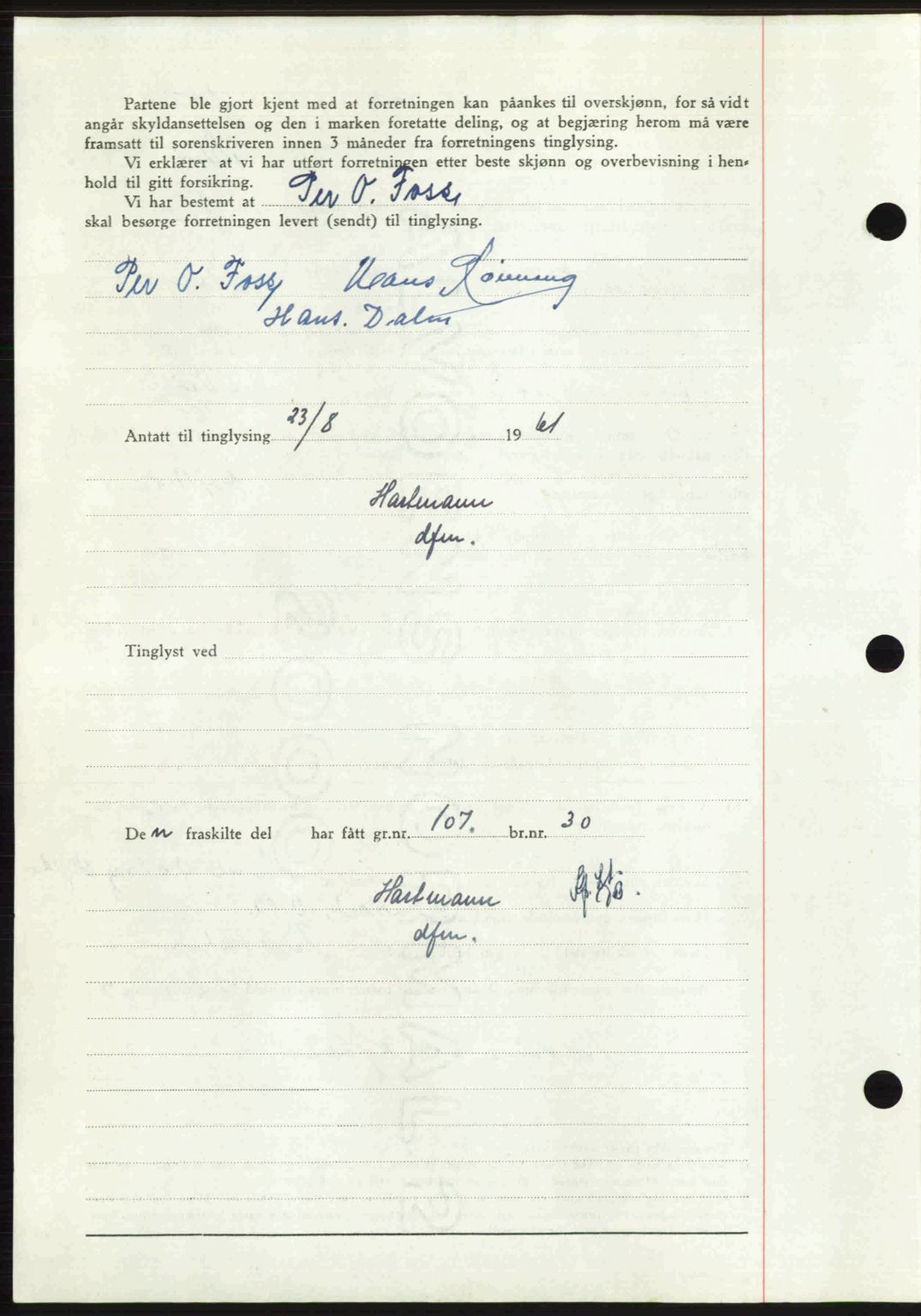 Sør-Gudbrandsdal tingrett, SAH/TING-004/H/Hb/Hbd/L0022: Mortgage book no. A22, 1948-1948, Diary no: : 1940/1948