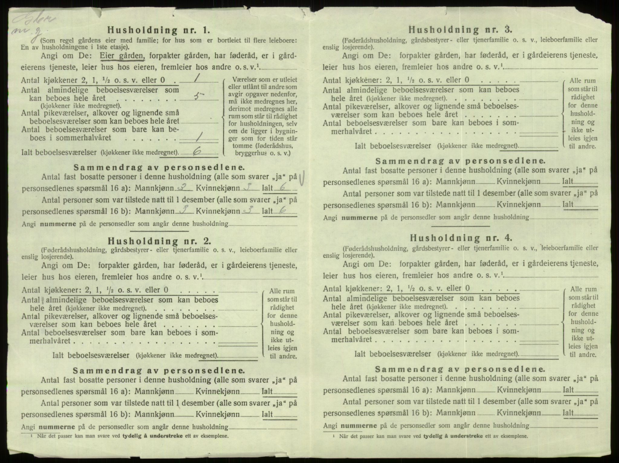 SAB, 1920 census for Eid, 1920, p. 48
