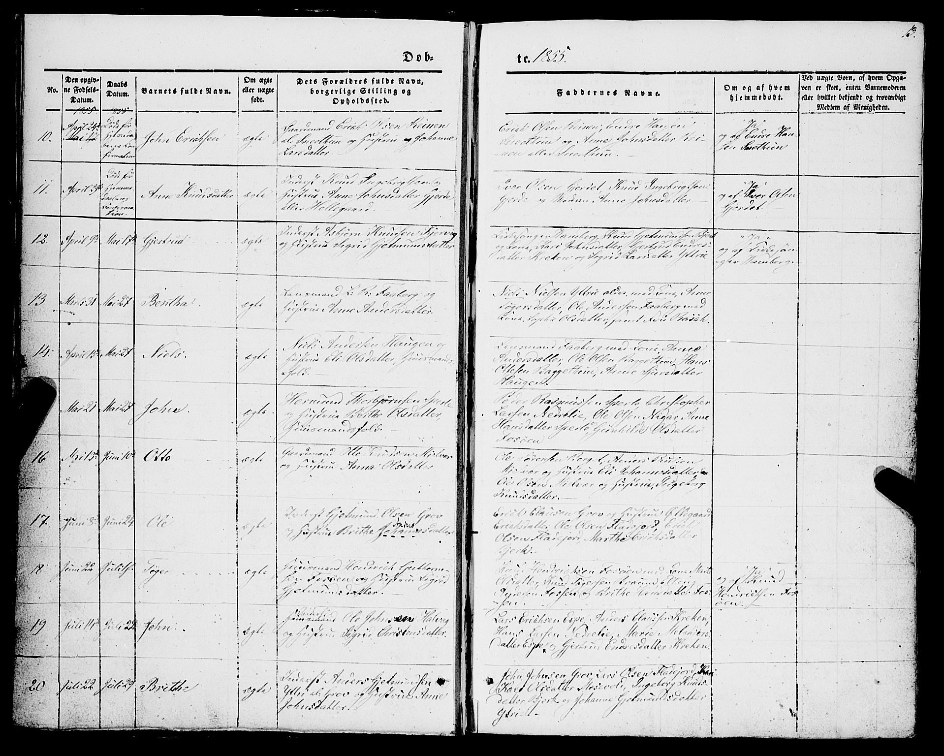 Jostedal sokneprestembete, AV/SAB-A-80601/H/Haa/Haaa/L0005: Parish register (official) no. A 5, 1849-1877, p. 13