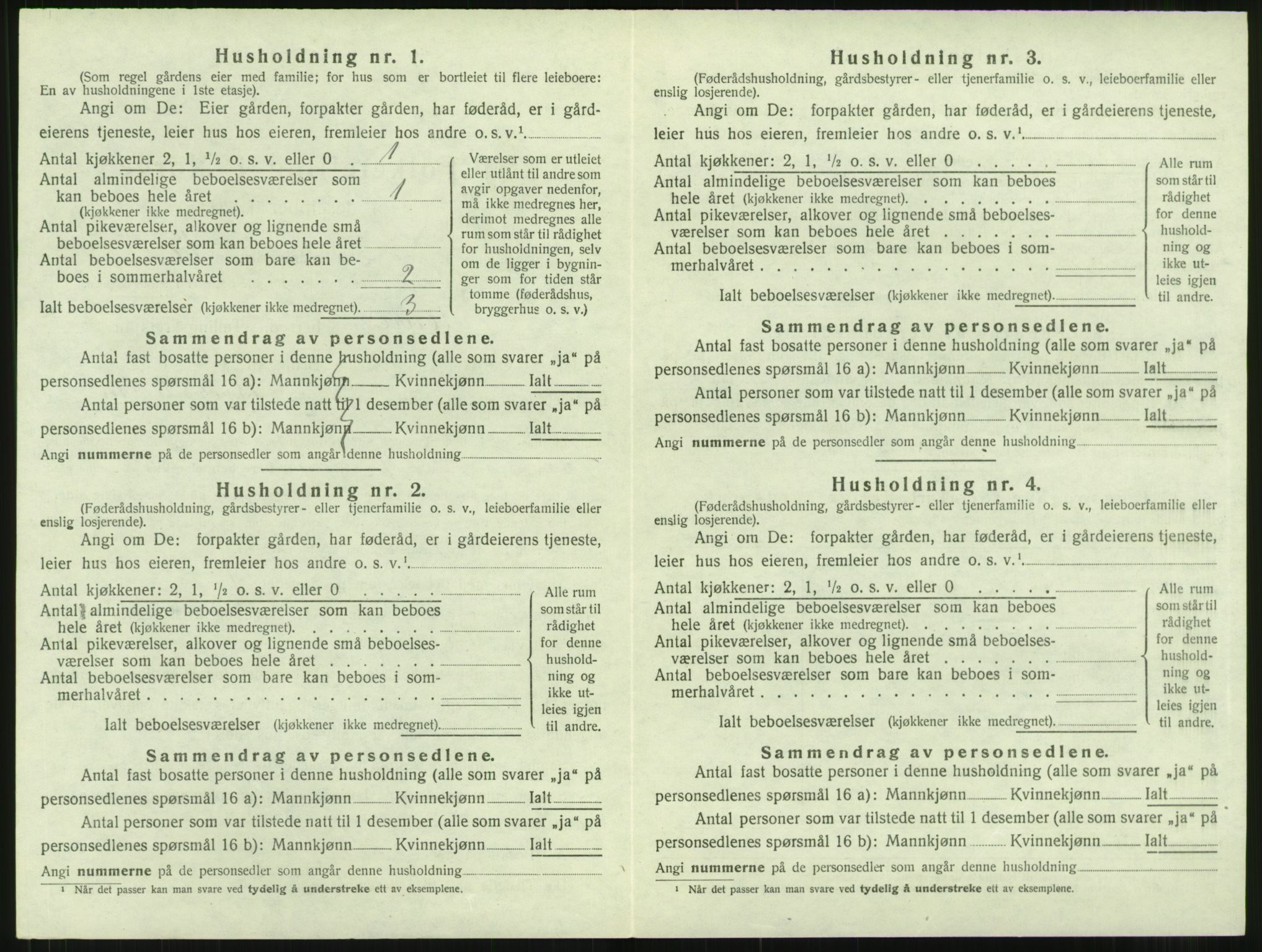 SAT, 1920 census for Aure, 1920, p. 213