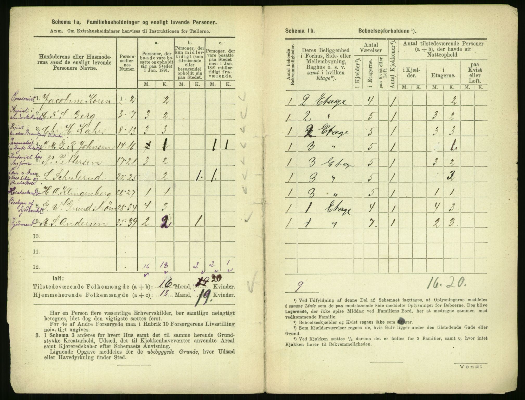 RA, 1891 census for 0301 Kristiania, 1891, p. 32330