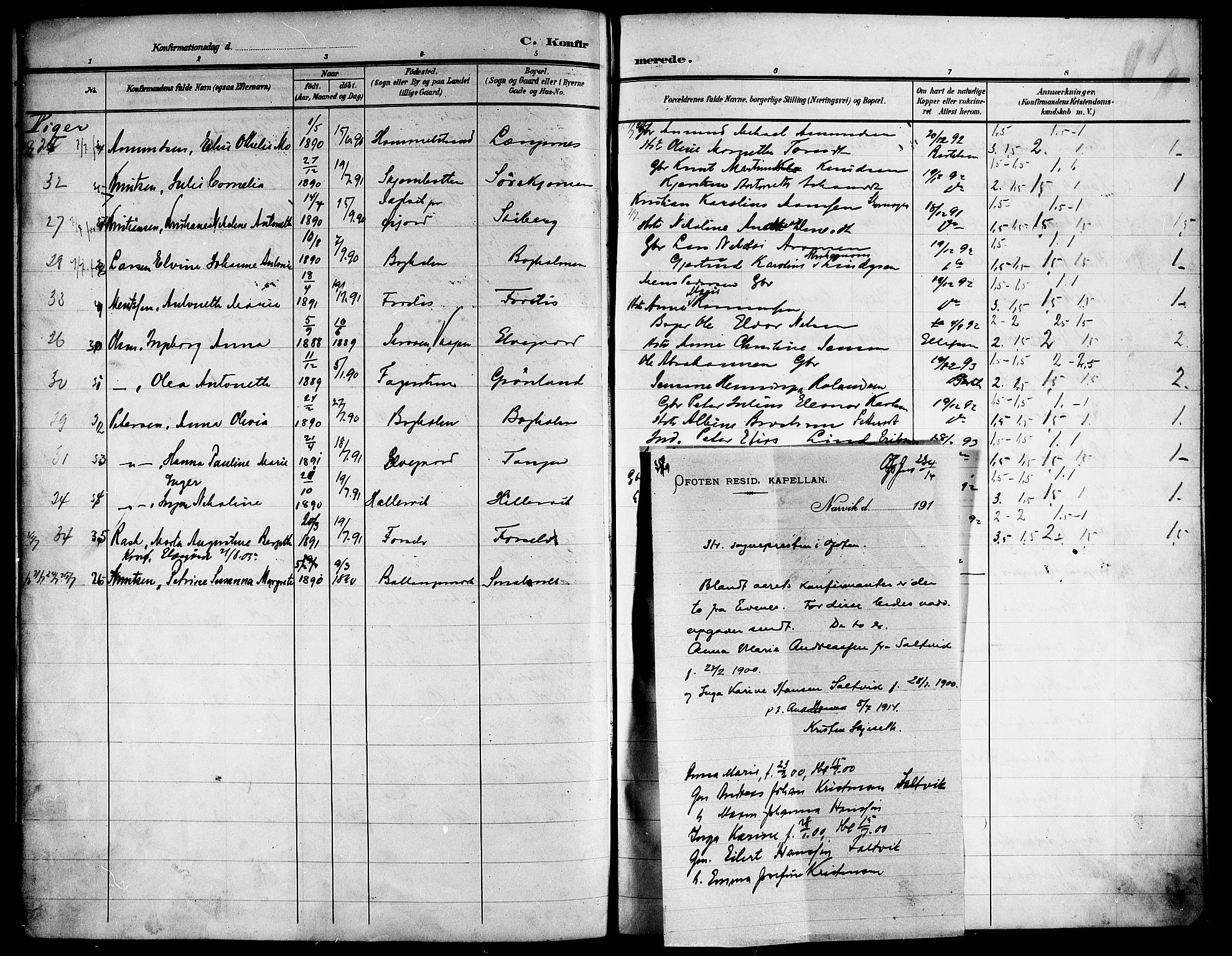 Ministerialprotokoller, klokkerbøker og fødselsregistre - Nordland, SAT/A-1459/866/L0955: Parish register (copy) no. 866C04, 1905-1914