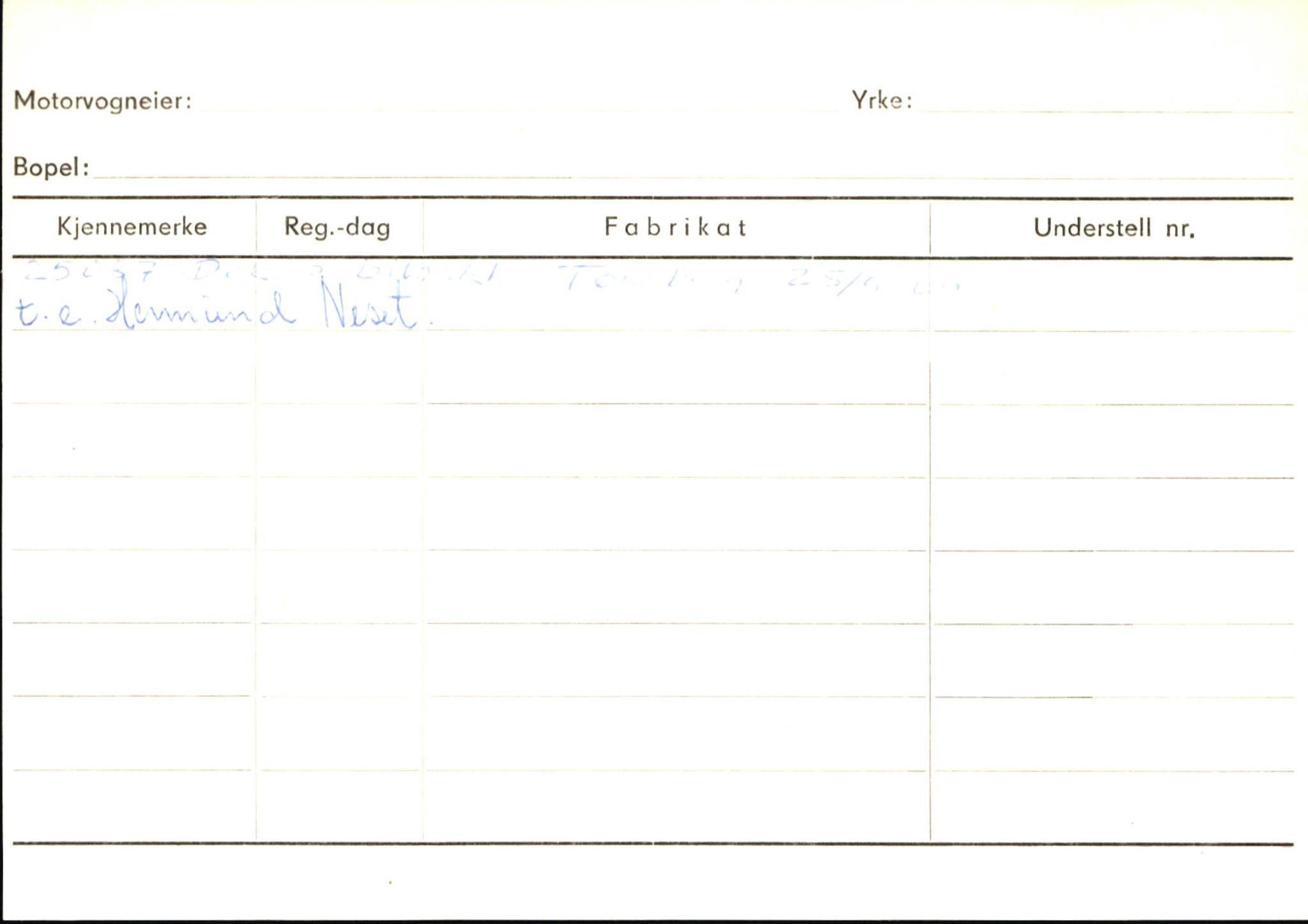 Statens vegvesen, Sogn og Fjordane vegkontor, AV/SAB-A-5301/4/F/L0146: Registerkort Årdal R-Å samt diverse kort, 1945-1975, p. 50