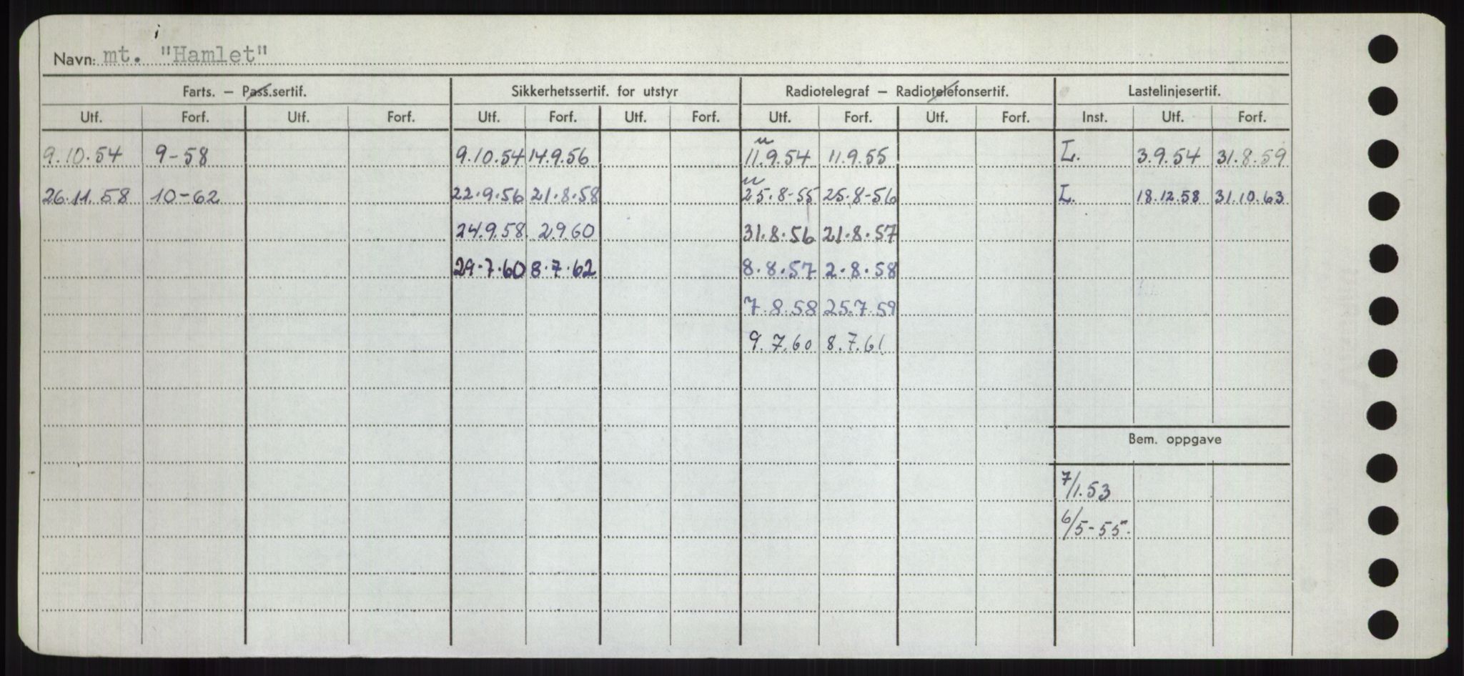 Sjøfartsdirektoratet med forløpere, Skipsmålingen, RA/S-1627/H/Hd/L0014: Fartøy, H-Havl, p. 166