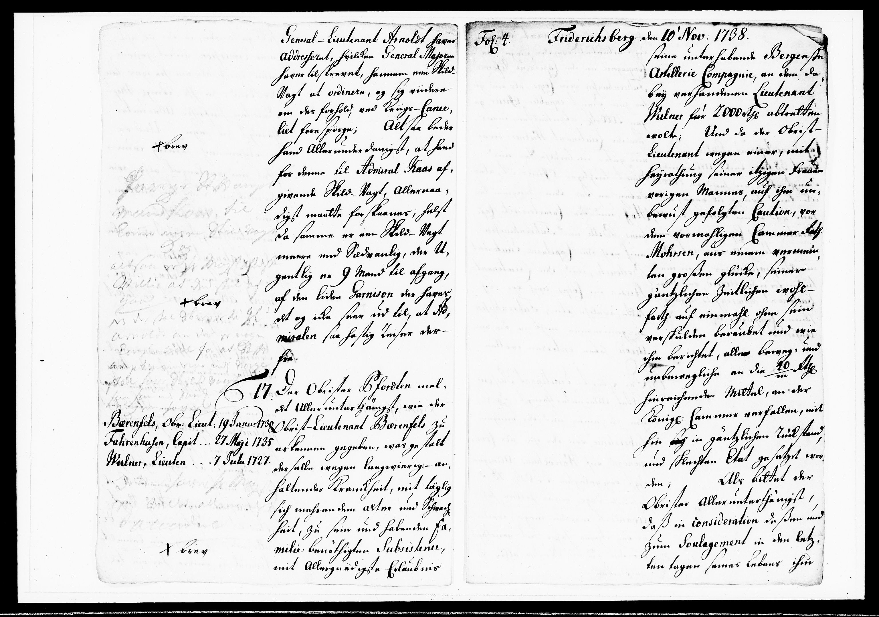 Krigskollegiet, Krigskancelliet, DRA/A-0006/-/1143-1150: Refererede sager, 1738, p. 471