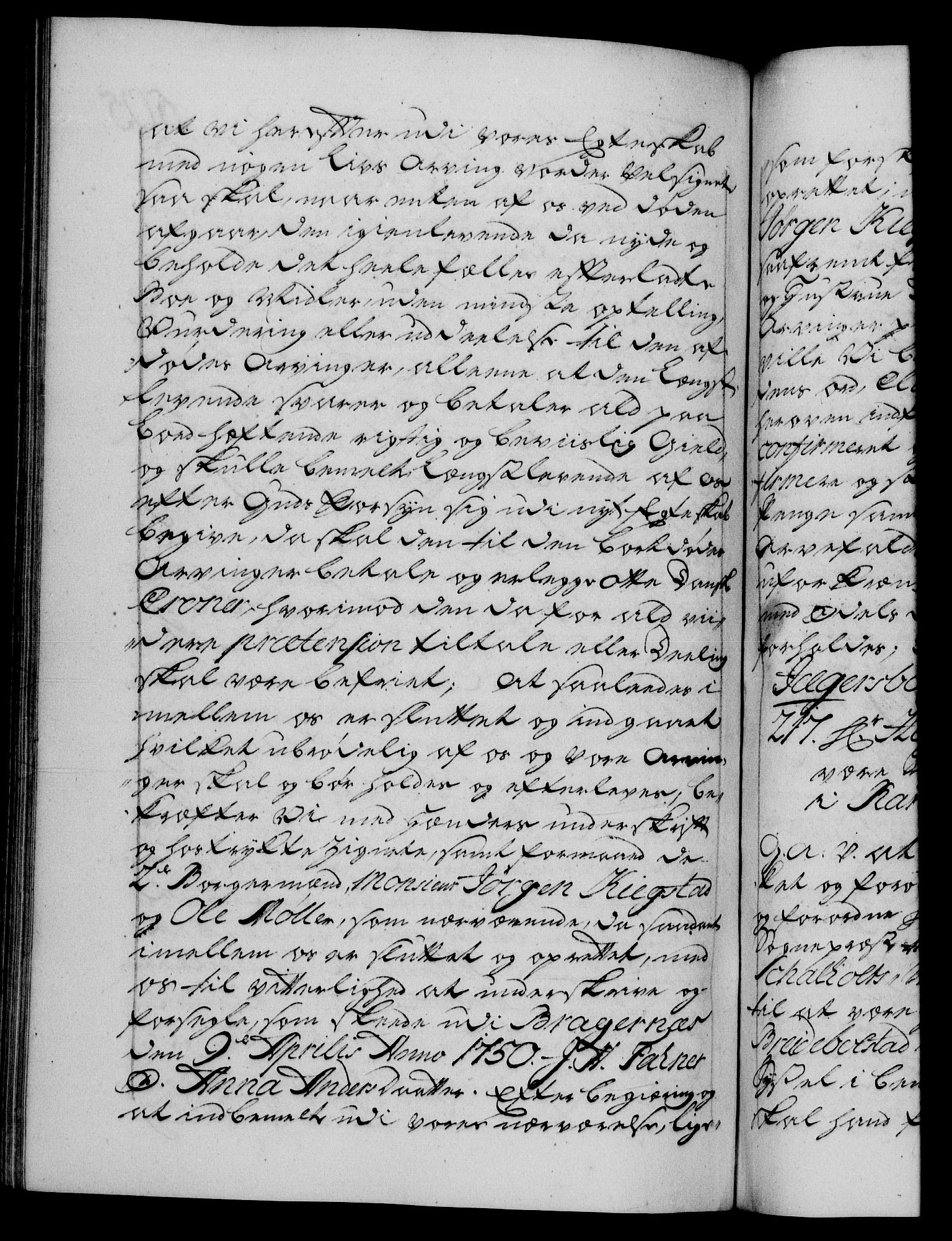 Danske Kanselli 1572-1799, AV/RA-EA-3023/F/Fc/Fca/Fcaa/L0036: Norske registre, 1749-1750, p. 505b