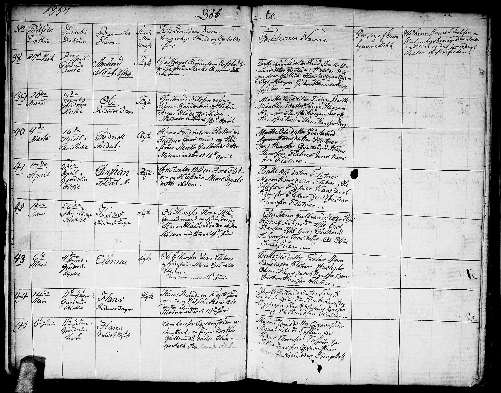 Gjerdrum prestekontor Kirkebøker, AV/SAO-A-10412b/G/Ga/L0002: Parish register (copy) no. I 2, 1836-1850, p. 7