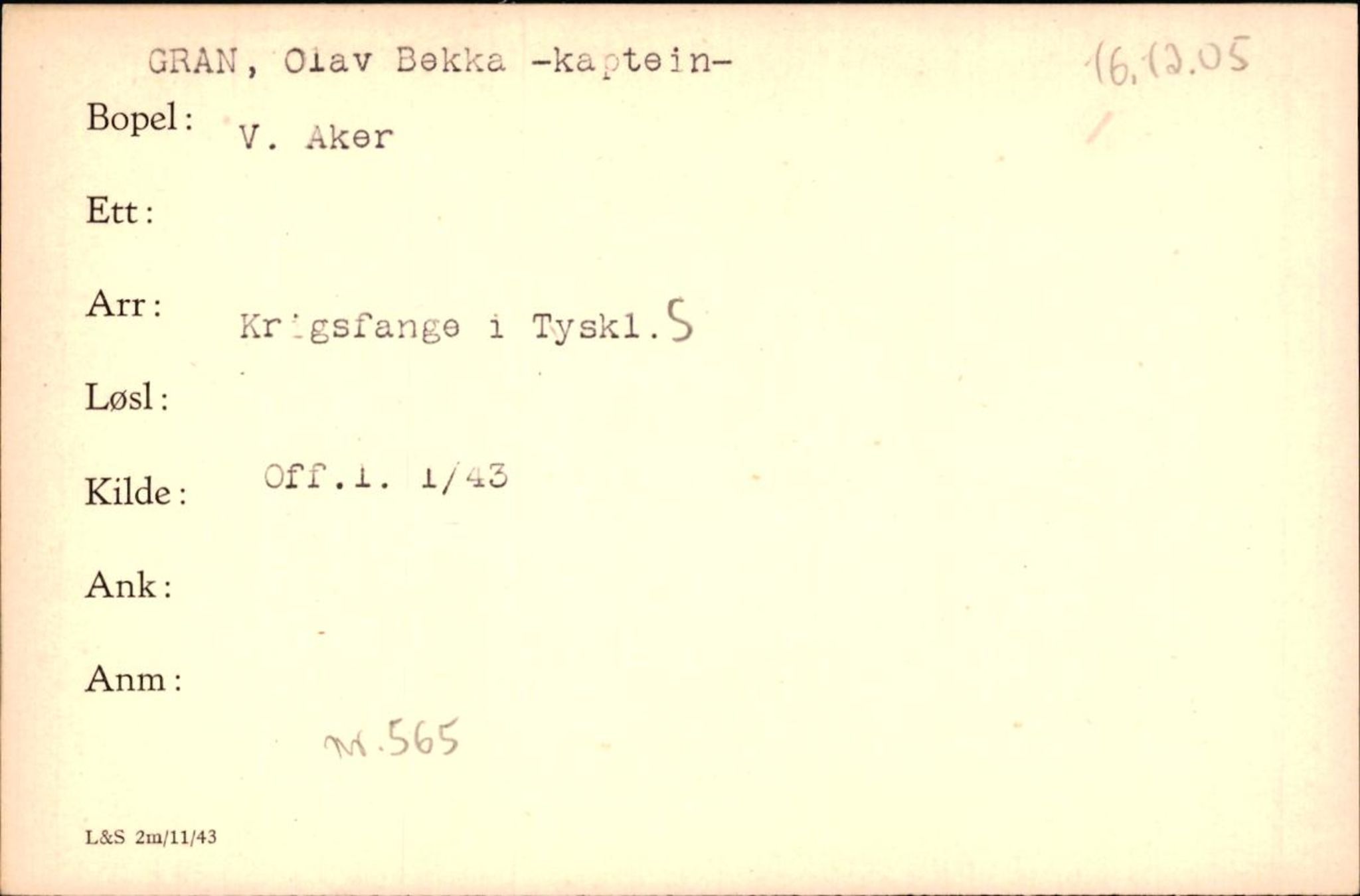 Forsvaret, Forsvarets krigshistoriske avdeling, AV/RA-RAFA-2017/Y/Yf/L0200: II-C-11-2102  -  Norske krigsfanger i Tyskland, 1940-1945, p. 322