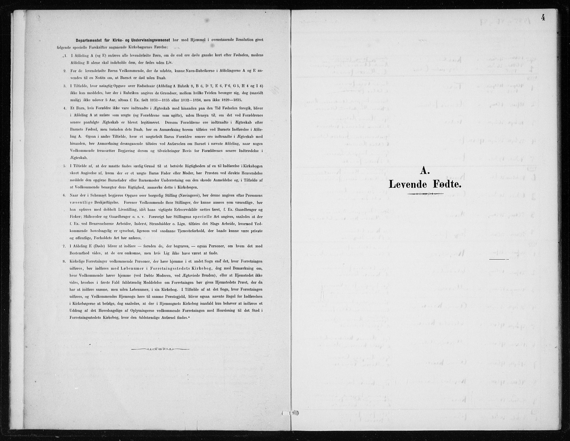 Kvinnherad sokneprestembete, SAB/A-76401/H/Haa: Parish register (official) no. C 1, 1885-1912, p. 4