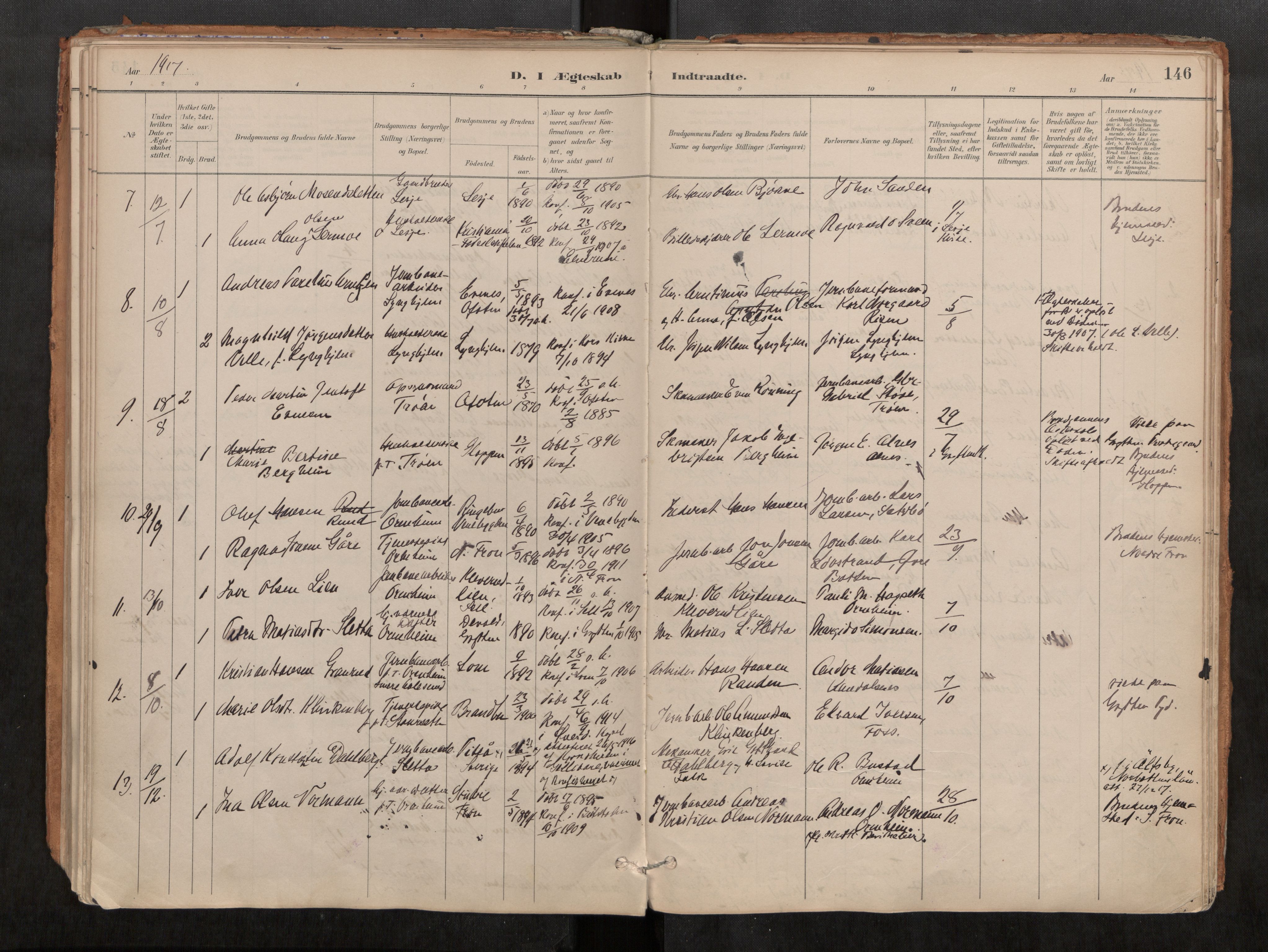Ministerialprotokoller, klokkerbøker og fødselsregistre - Møre og Romsdal, AV/SAT-A-1454/546/L0599: Parish register (official) no. 546A03, 1882-1920, p. 146