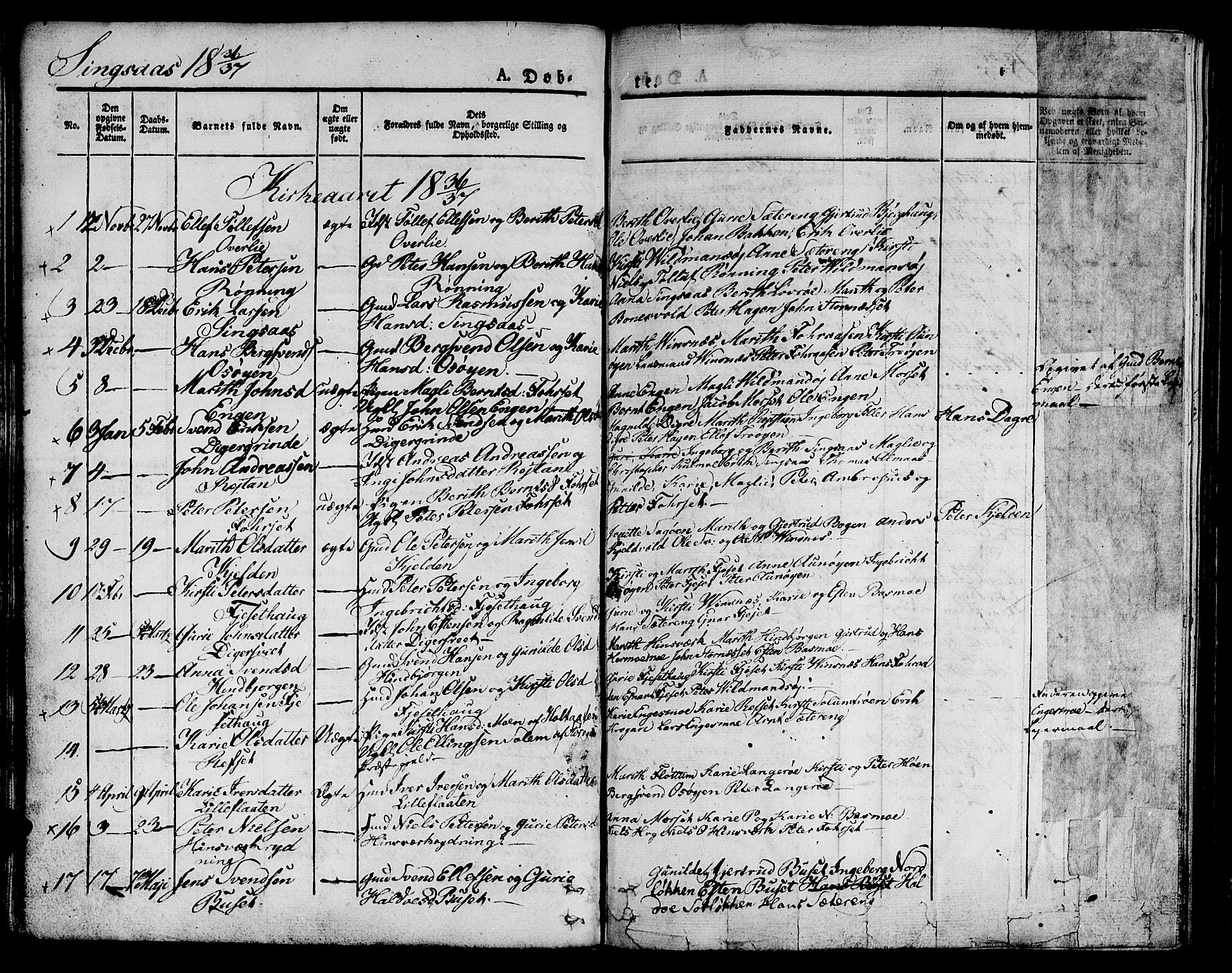 Ministerialprotokoller, klokkerbøker og fødselsregistre - Sør-Trøndelag, SAT/A-1456/685/L0958: Parish register (official) no. 685A04 /2, 1829-1845, p. 46